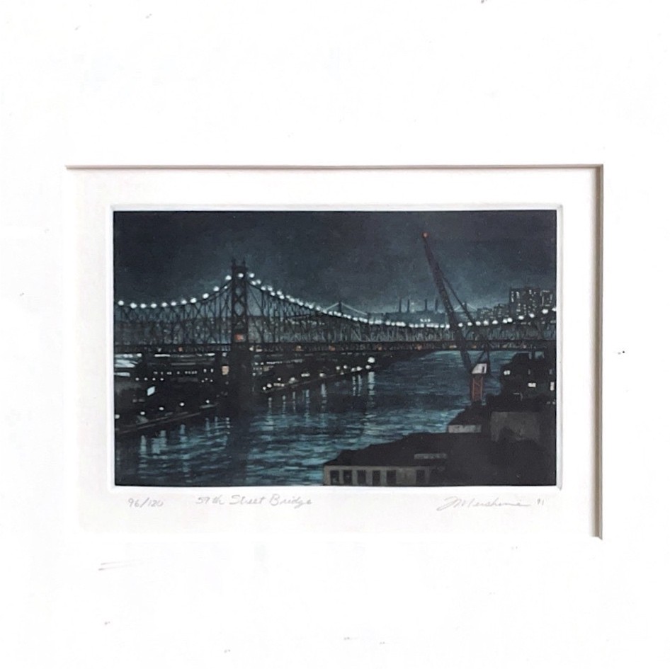 Mezzotint print \