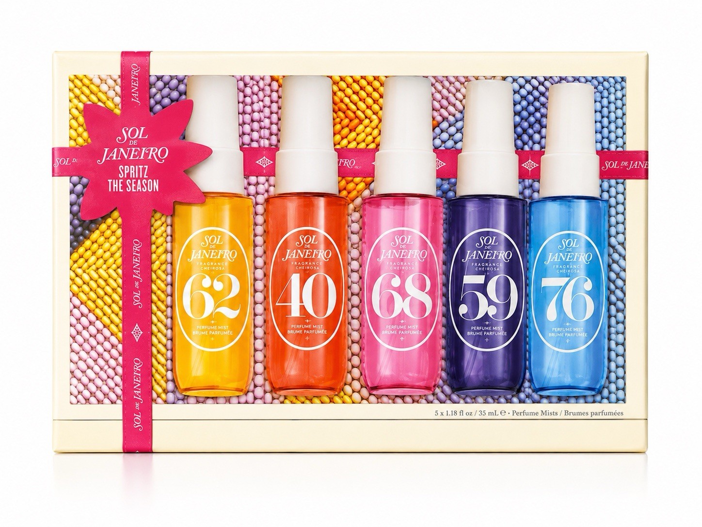 Sol de Janeiro Perfume Mist Set 5-Piece Mini Spray Collection Sol de Janeiro Perfume Mist Set 5-Piece Mini Spray Collection