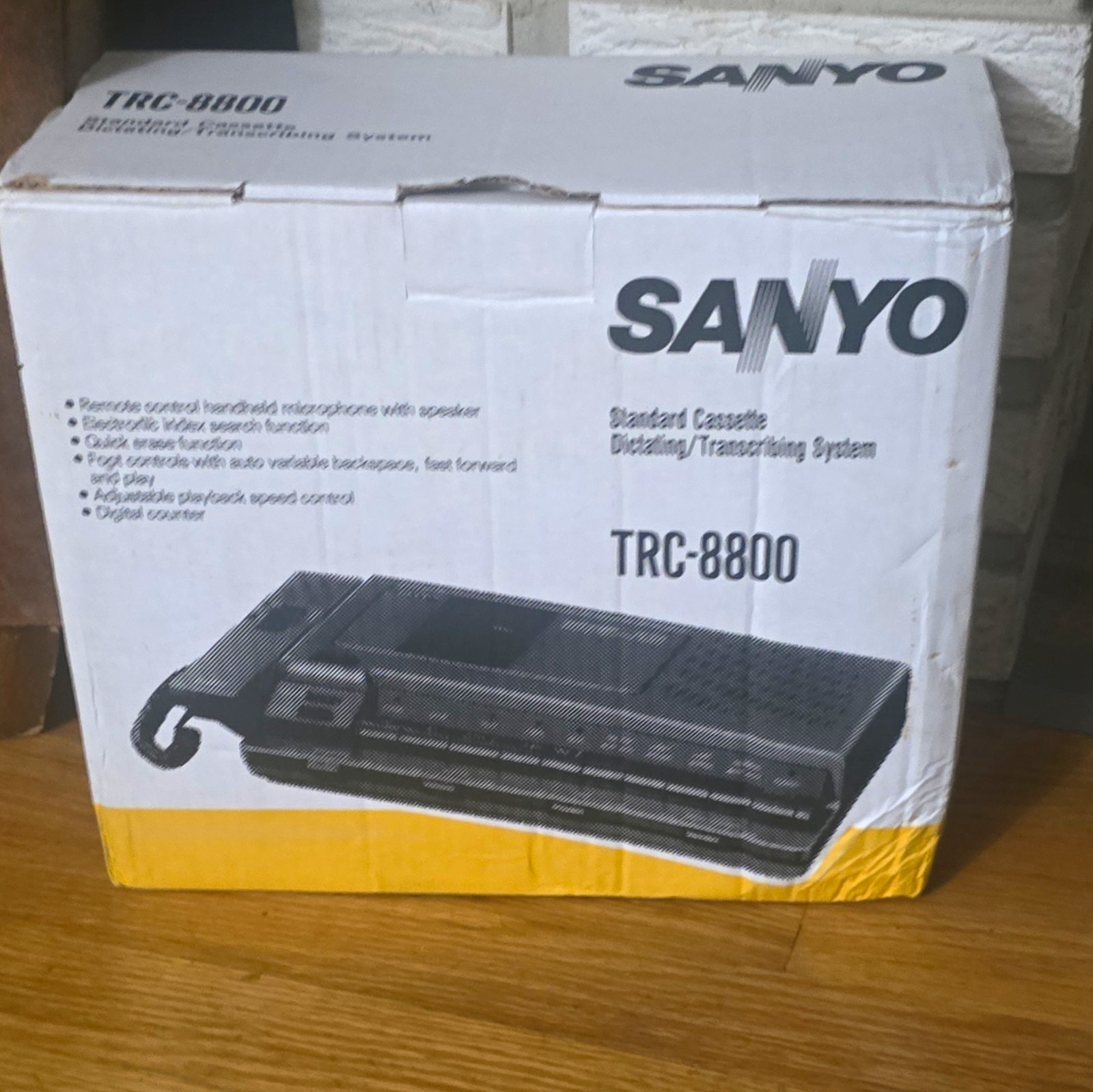 Vintage Sanyo TRC8800 Cass Transcriber/Dictator True NOS Factory Sealed Contents