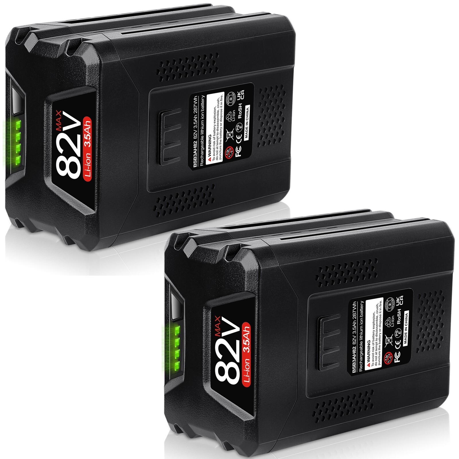 2pack 3.5Ah For Snapper XD 82Volt Cordless Lithium-Ion Battery BSB2AH82 BSB3AH82