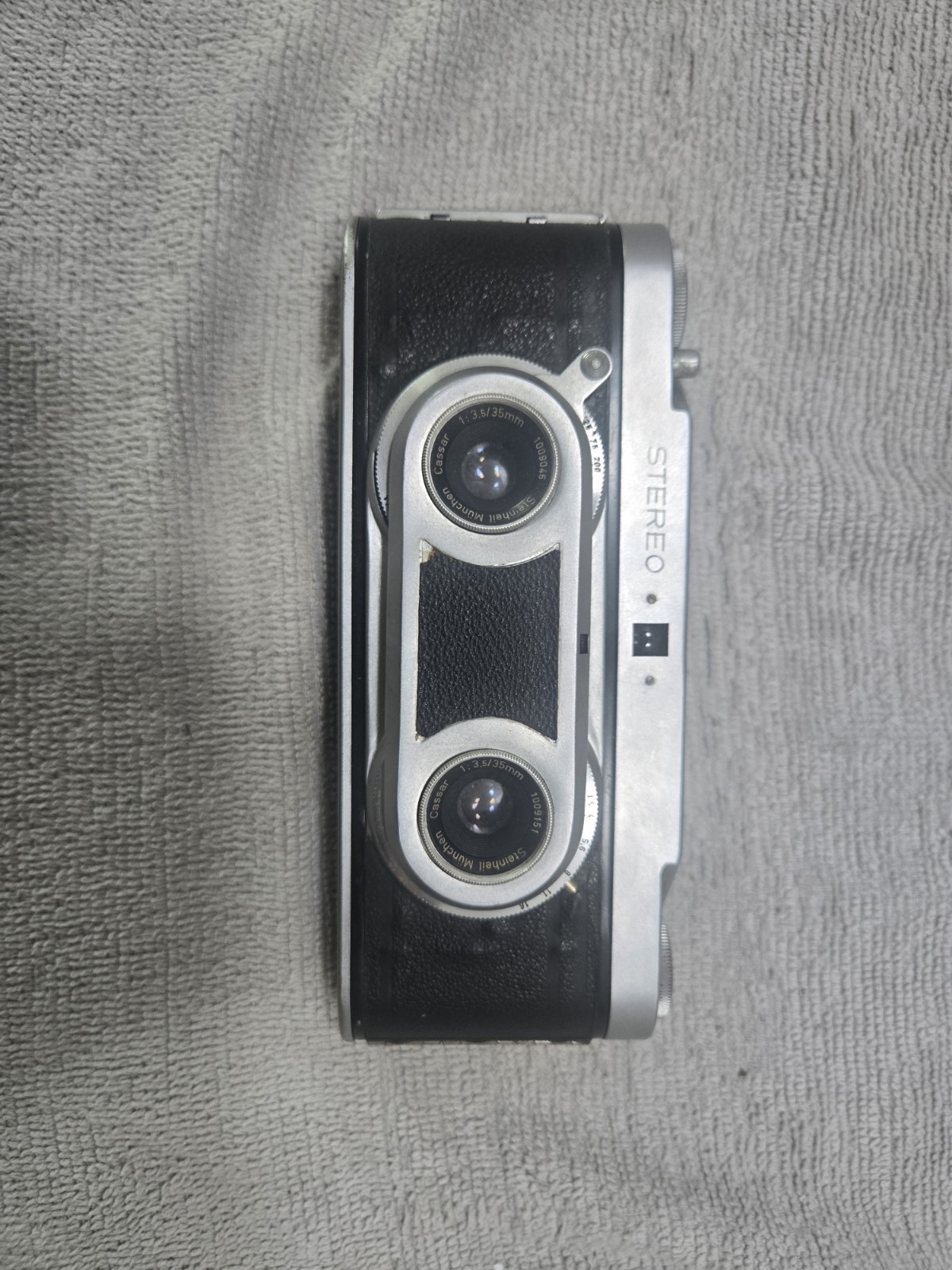 Vintage Wirgin Edixa Stereo IA 35mm 3D Film Camera Twin Steinheil Cassar f3.5
