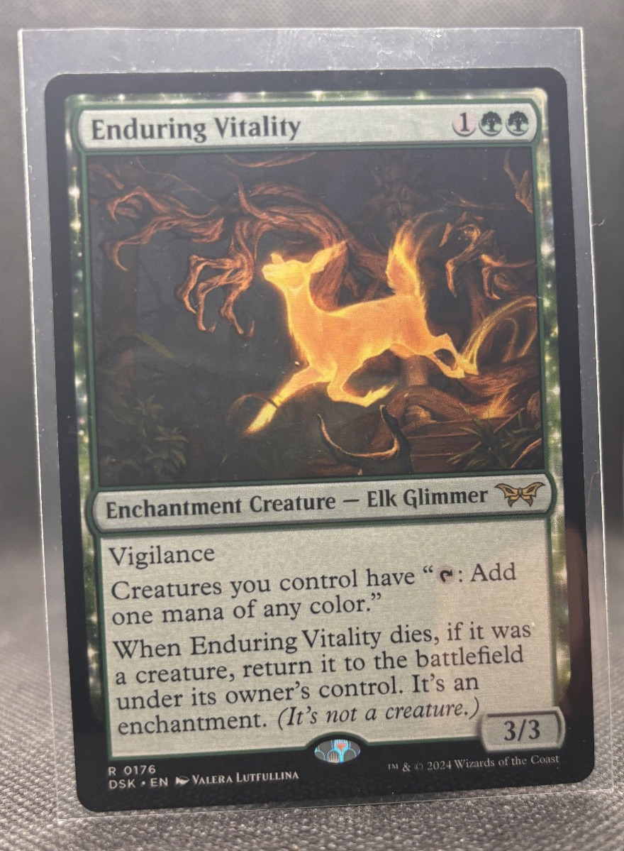 Enduring Vitality Duskmourn: House of Horror Regular MTG Near Mint Enduring Vitality Duskmourn: House of Horror Regular MTG Near Mint