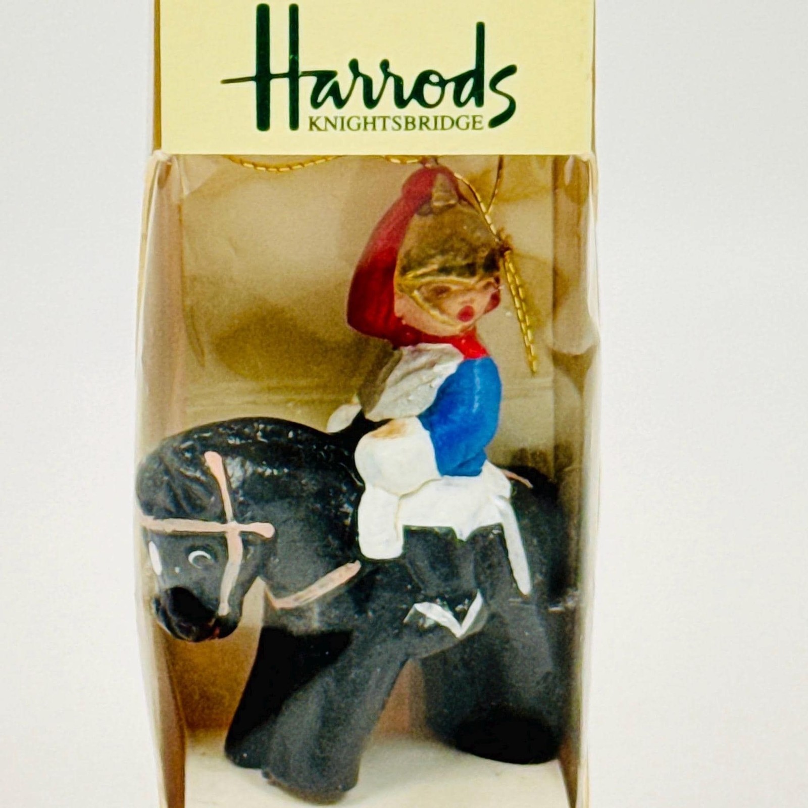 VGT Christmas Tree Ornament Harrods Hand Painted Horseguard Terracotta VGT Christmas Tree Ornament Harrods Hand Painted Horseguard Terracotta