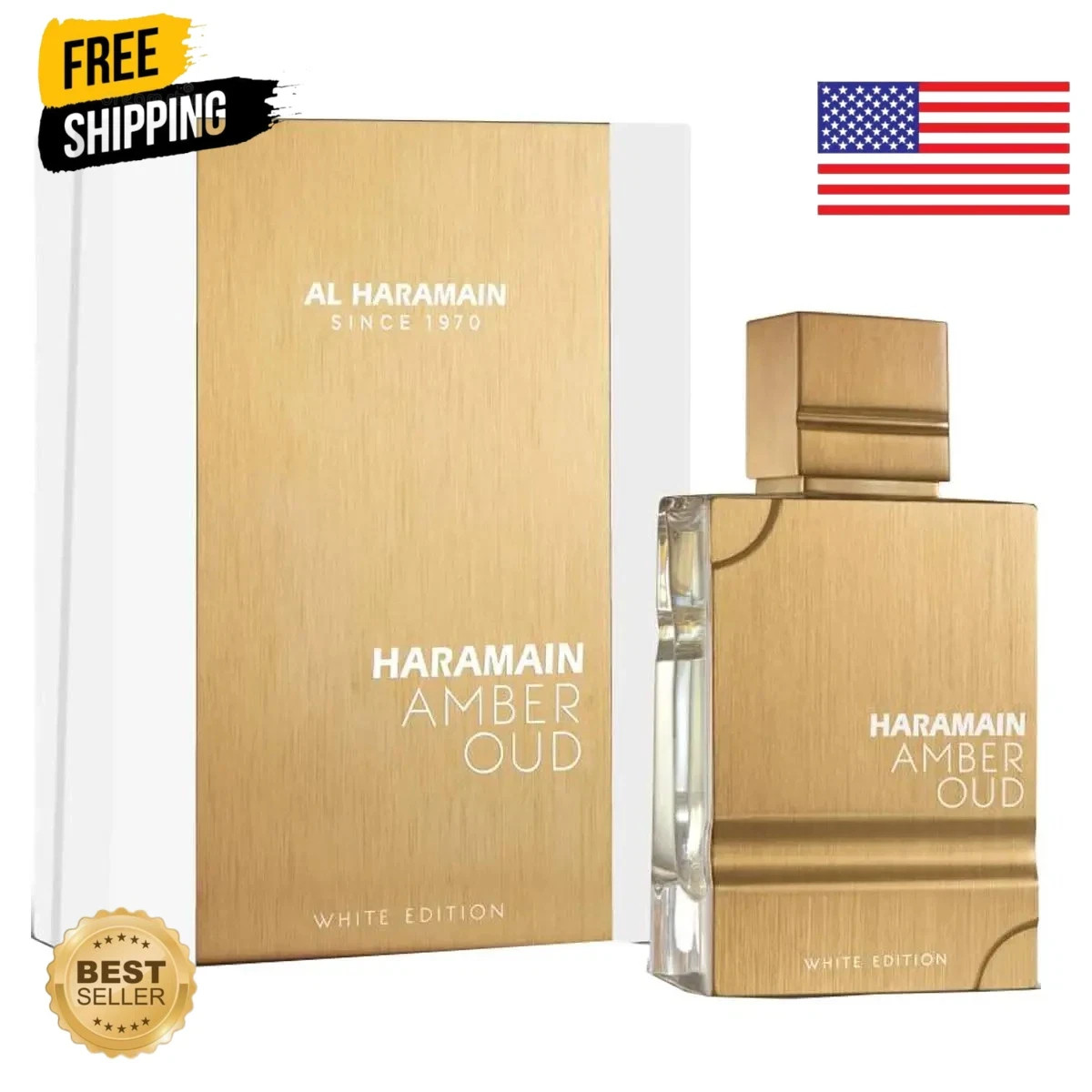 AL HARAMAIN Amber Oud White Edition EDP 60ml 2oz Unisex Perfume Luxury UAE AL HARAMAIN Amber Oud White Edition EDP 60ml 2oz Unisex Perfume Luxury UAE