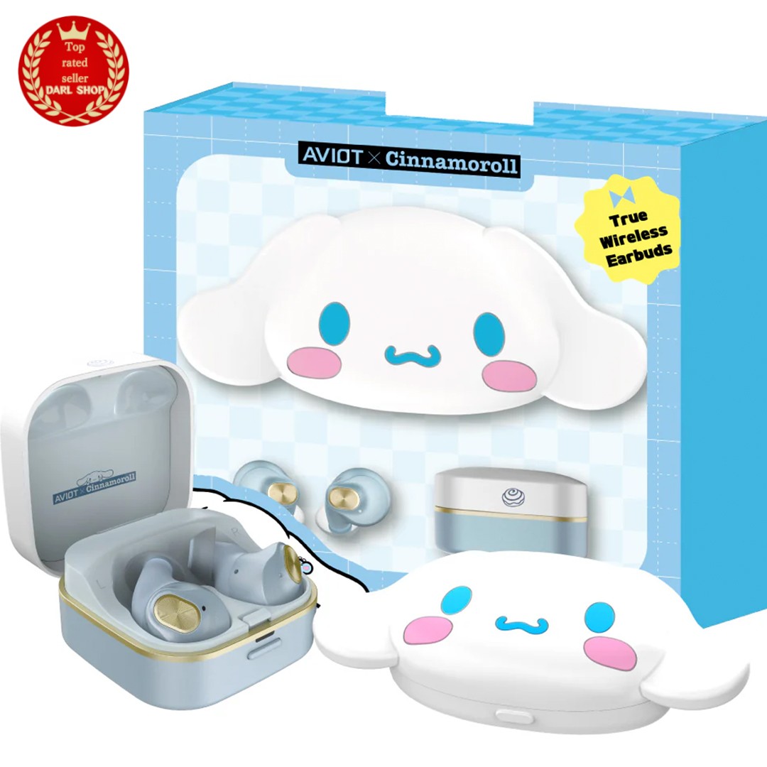 SHIP SEP. Cinnamoroll Wireless Earbuds w/Special Voice EN&JP Sanrio AVIOT NEW