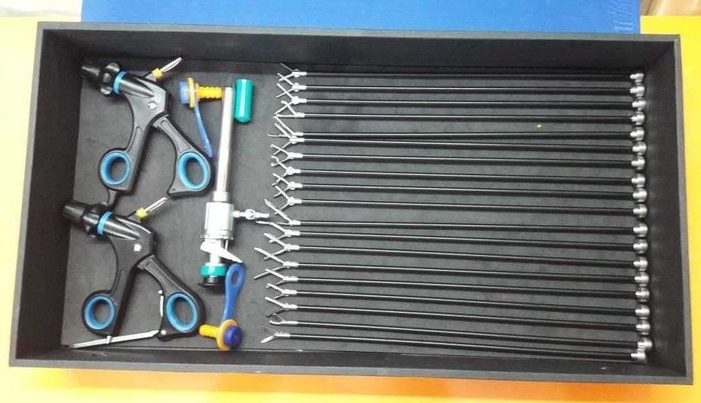 Laparoscopic Set Basic Laparoscopy Instruments In Box Pack 24pc Reusable