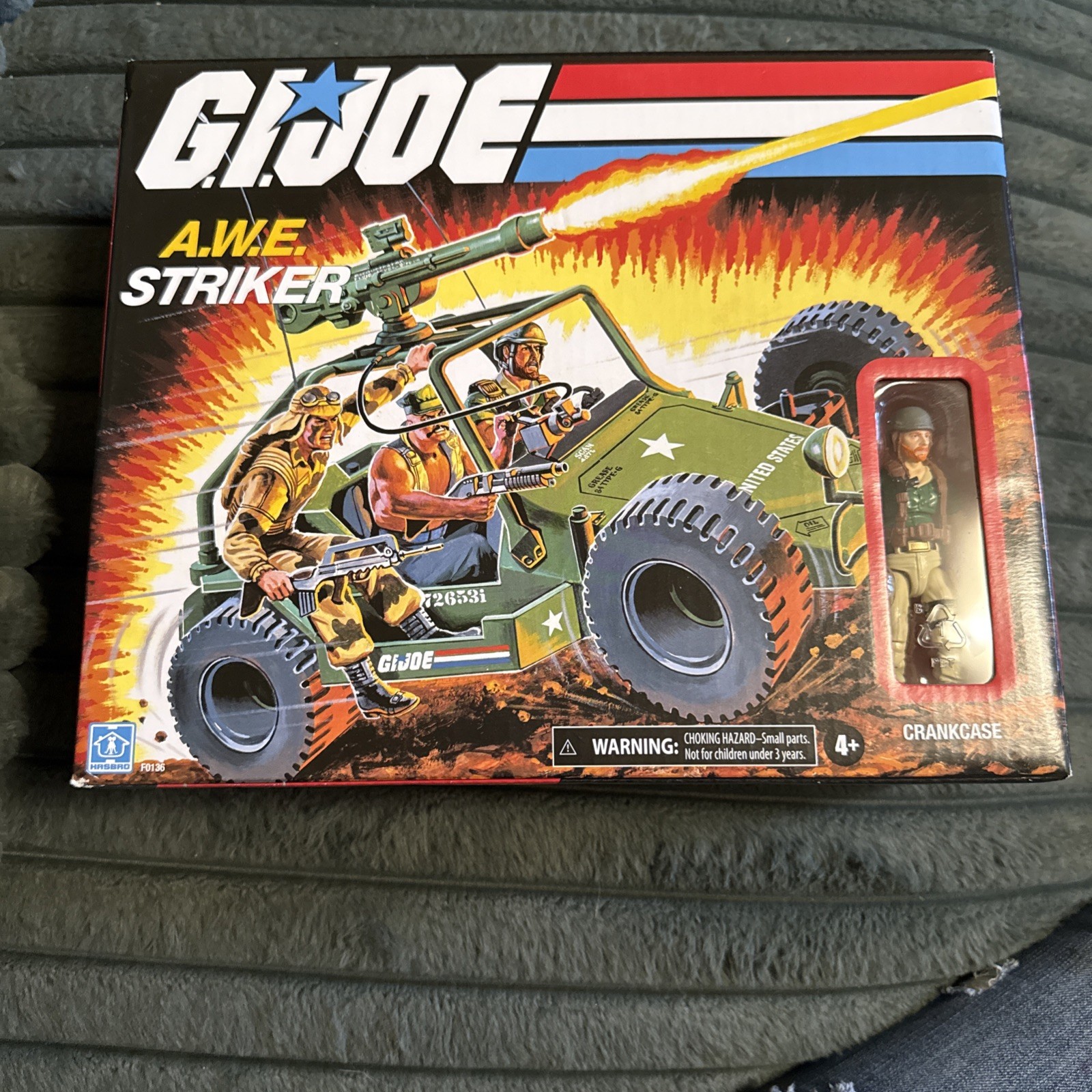 G.I. Joe Action Figure Retro A.W.E. Striker Vehicle Crankcase Set Hasbro New