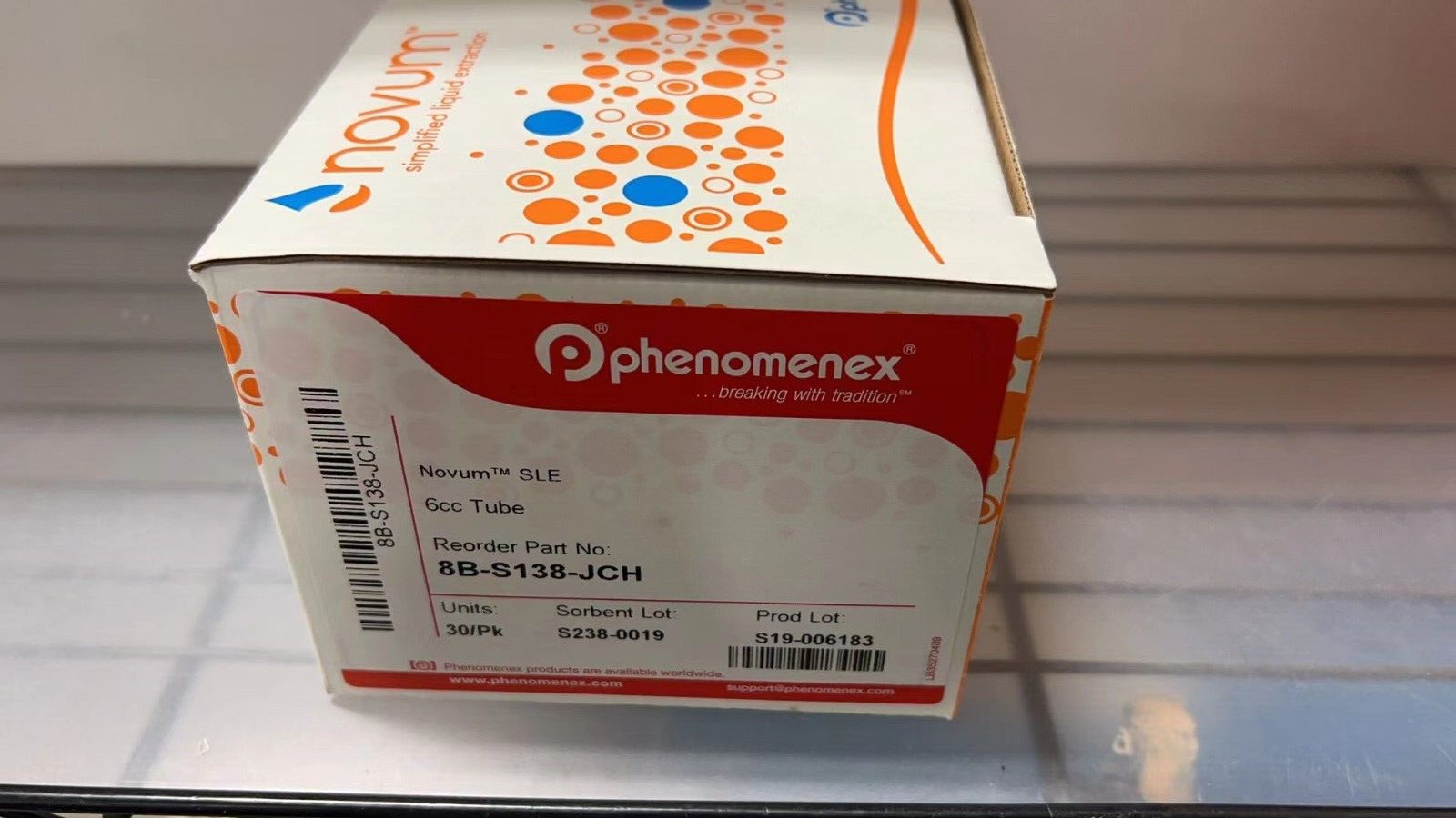 Phenomenex 8B-S138-JCH Novum SLE, 6cc Tube, 30/Pk Phenomenex 8B-S138-JCH Novum SLE, 6cc Tube, 30/Pk