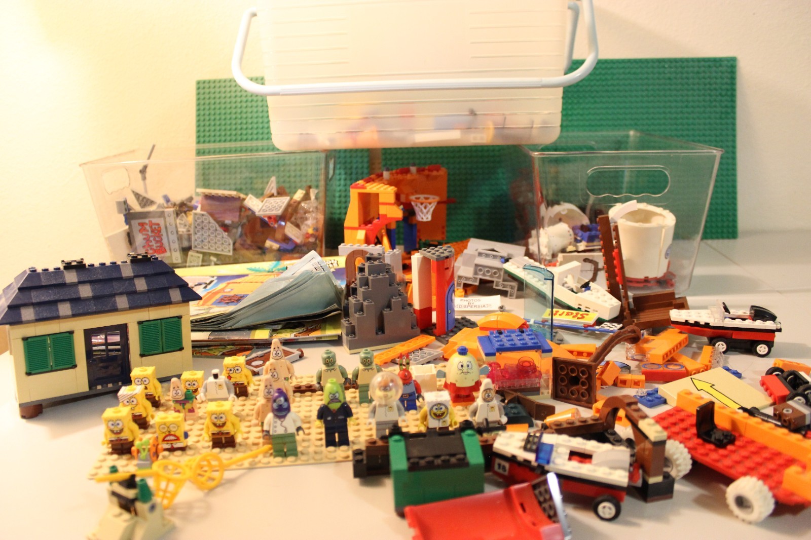 HUGE 2007 Lego Spongebob Spare Parts Lot With Minifigures Read Description