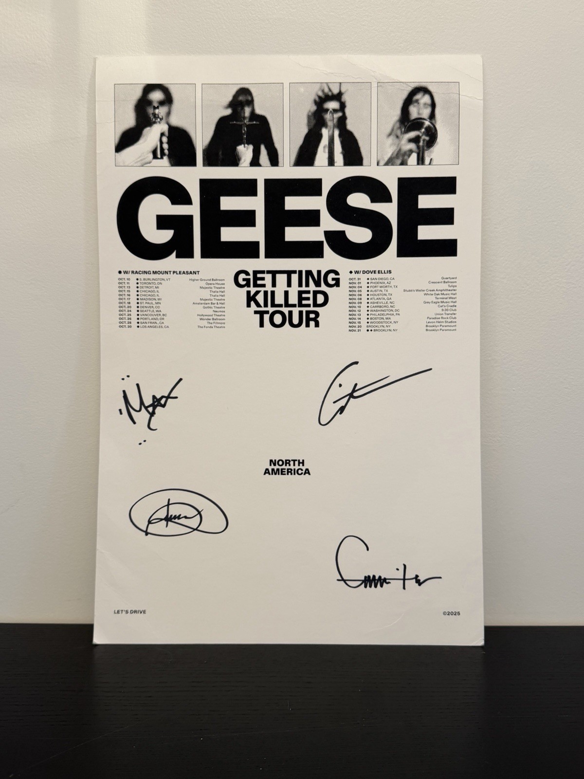 Geese Getting Killed Poster Signed + Tote Bag Geese Getting Killed Poster Signed + Tote Bag