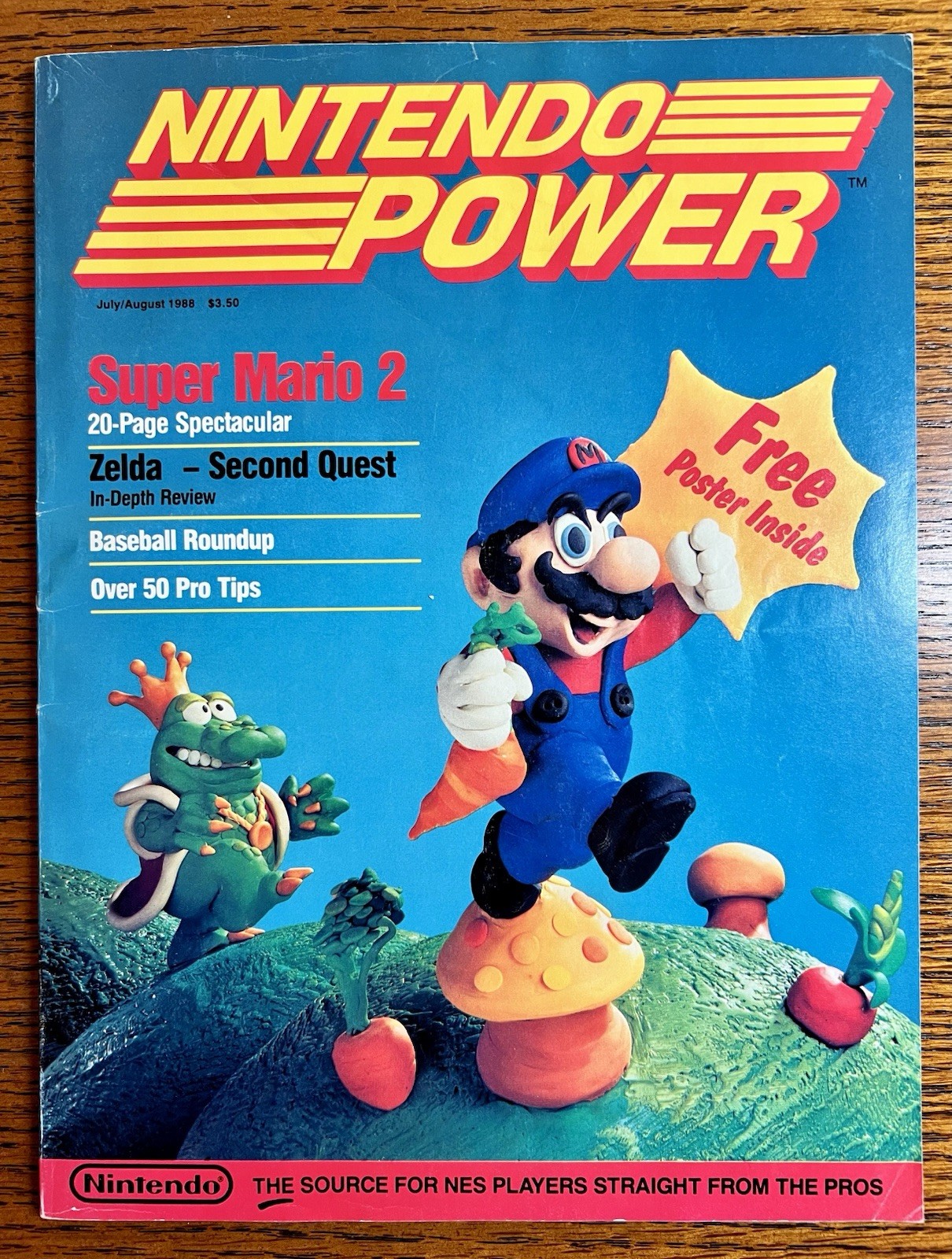 RARE 1988 Nintendo Power #1 FIRST ISSUE w/POSTER Player\'s Poll + ALL Offer CARDS