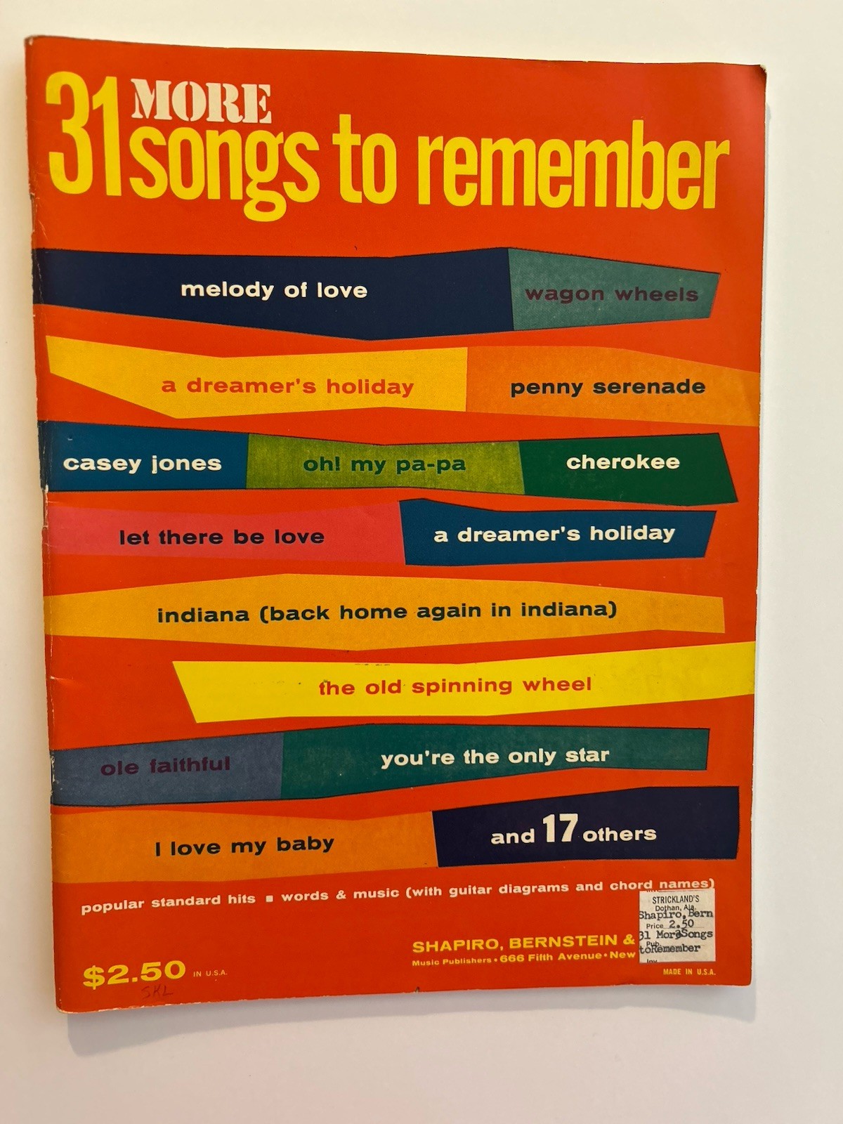 VTG 1959 31 More Songs To Remember Songbook VTG 1959 31 More Songs To Remember Songbook