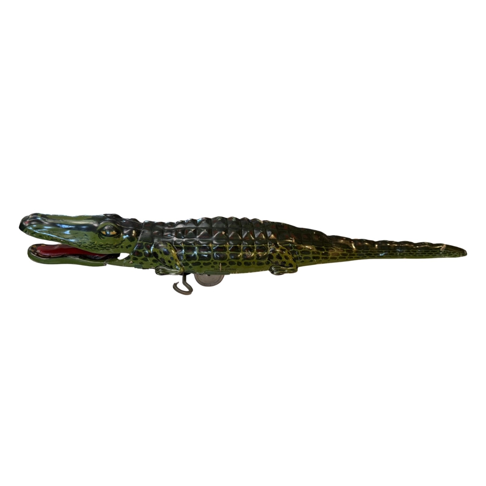 Vintage German Tin Litho Alligator Crocodile Wind Up Toy 15\