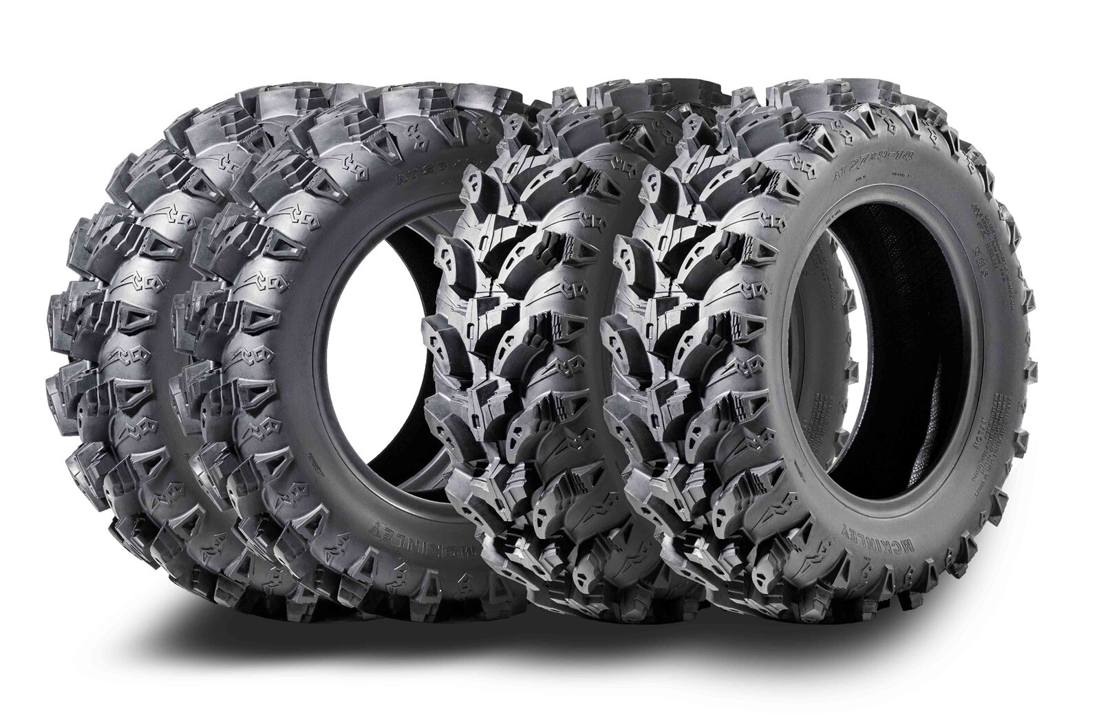 MCKINLEY UTV ATV Tires 27X9-14 6 Ply Super Mud 27X9X14 Offroad X611, Set 4 MCKINLEY UTV ATV Tires 27X9-14 6 Ply Super Mud 27X9X14 Offroad X611, Set 4