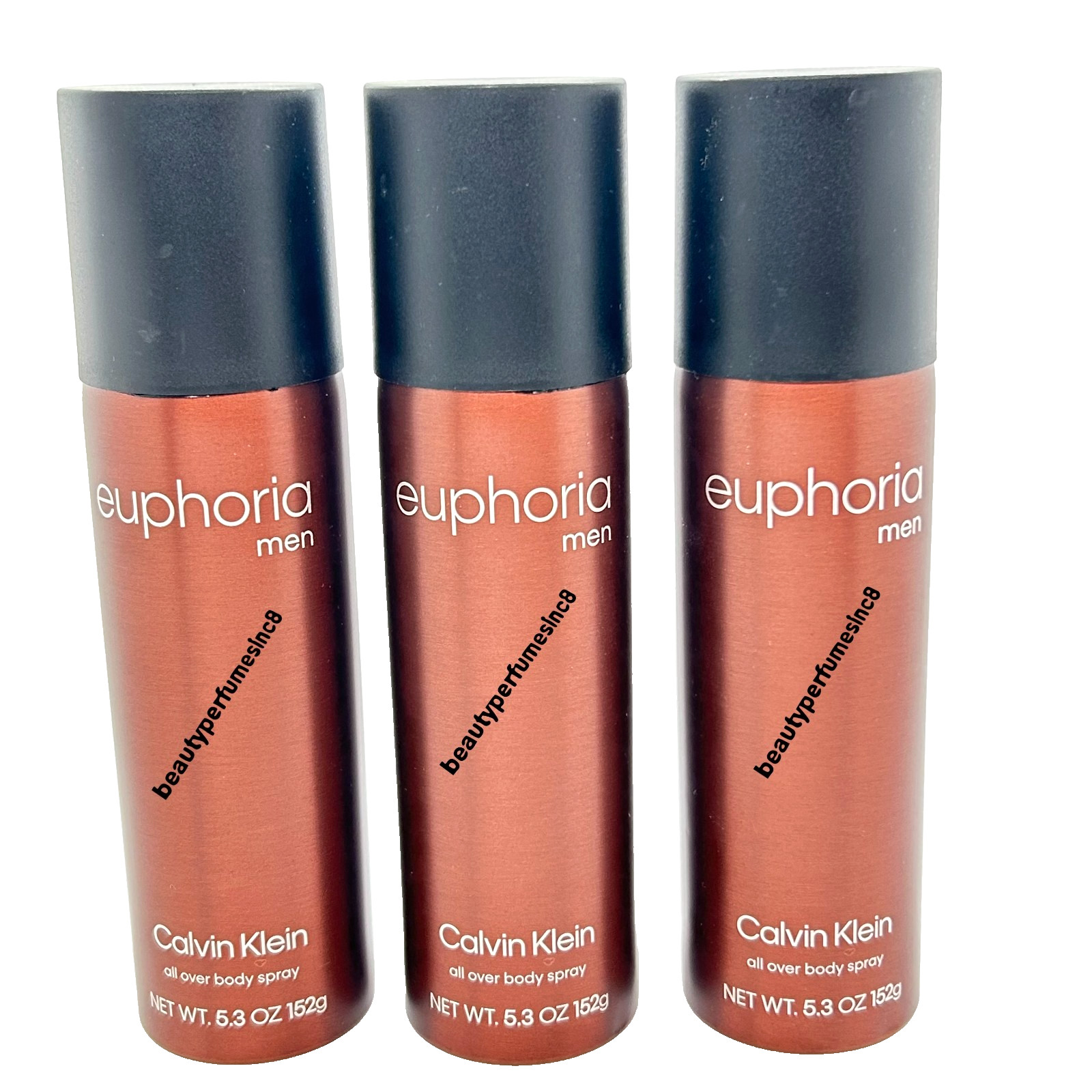 3 Pack - Euphoria by Calvin Klein for Men 5.3 oz Body Spray New Authentic 3 Pack - Euphoria by Calvin Klein for Men 5.3 oz Body Spray New Authentic