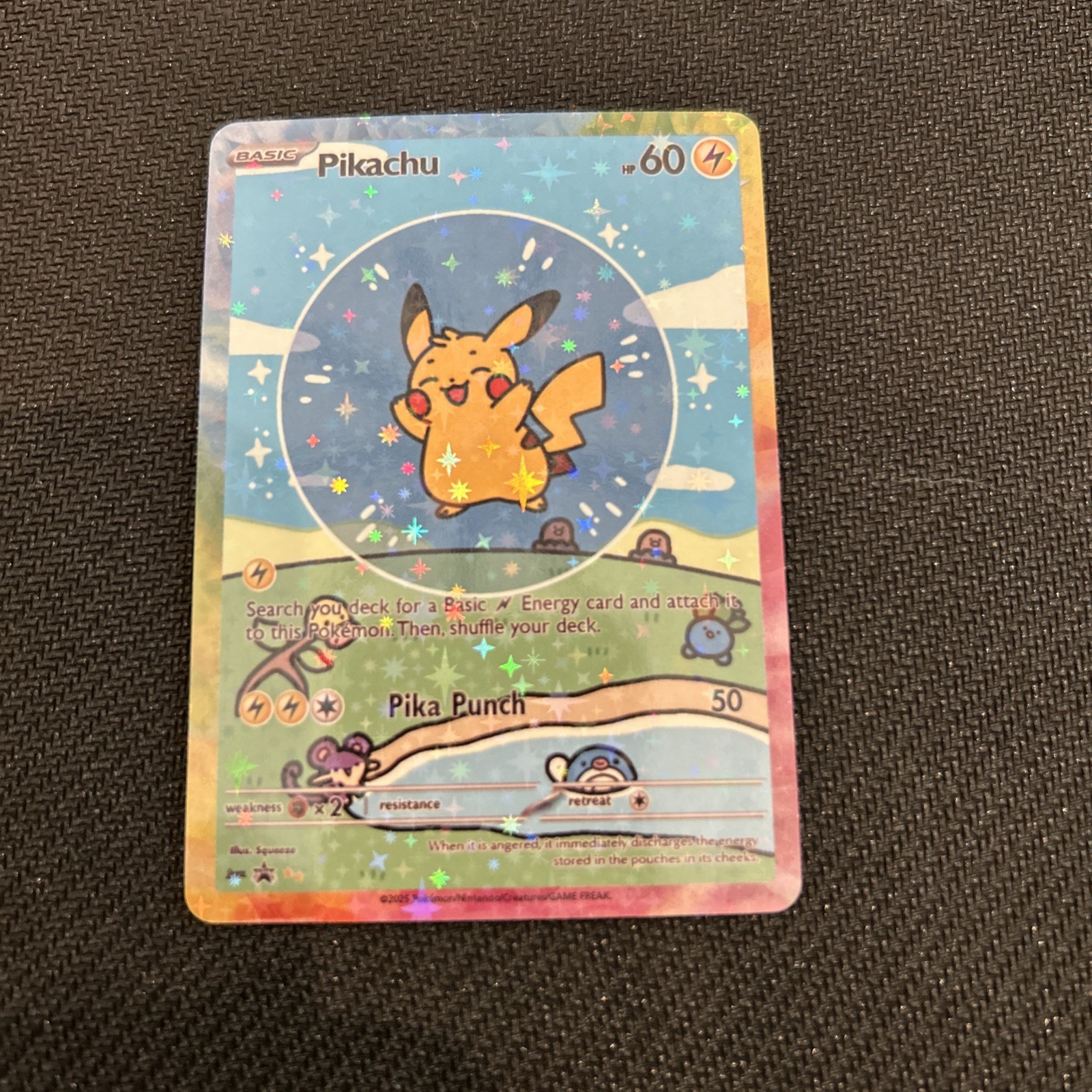 Pokemon Bubble Pikachu Special Doujin Art Starry Holo Card Pokemon Bubble Pikachu Special Doujin Art Starry Holo Card