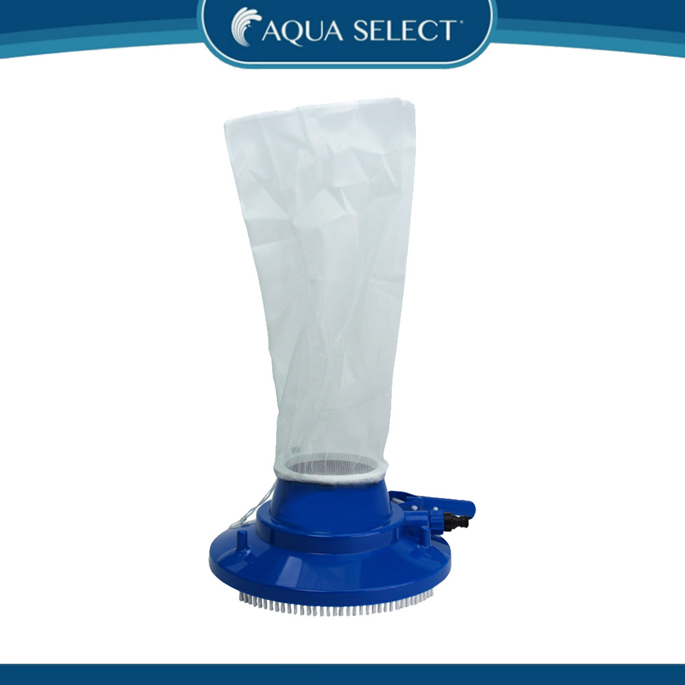 Aqua Select Leaf Gulper Bagger Vacuum Cleaner For Pool w/ Brush & Swivel Wheels