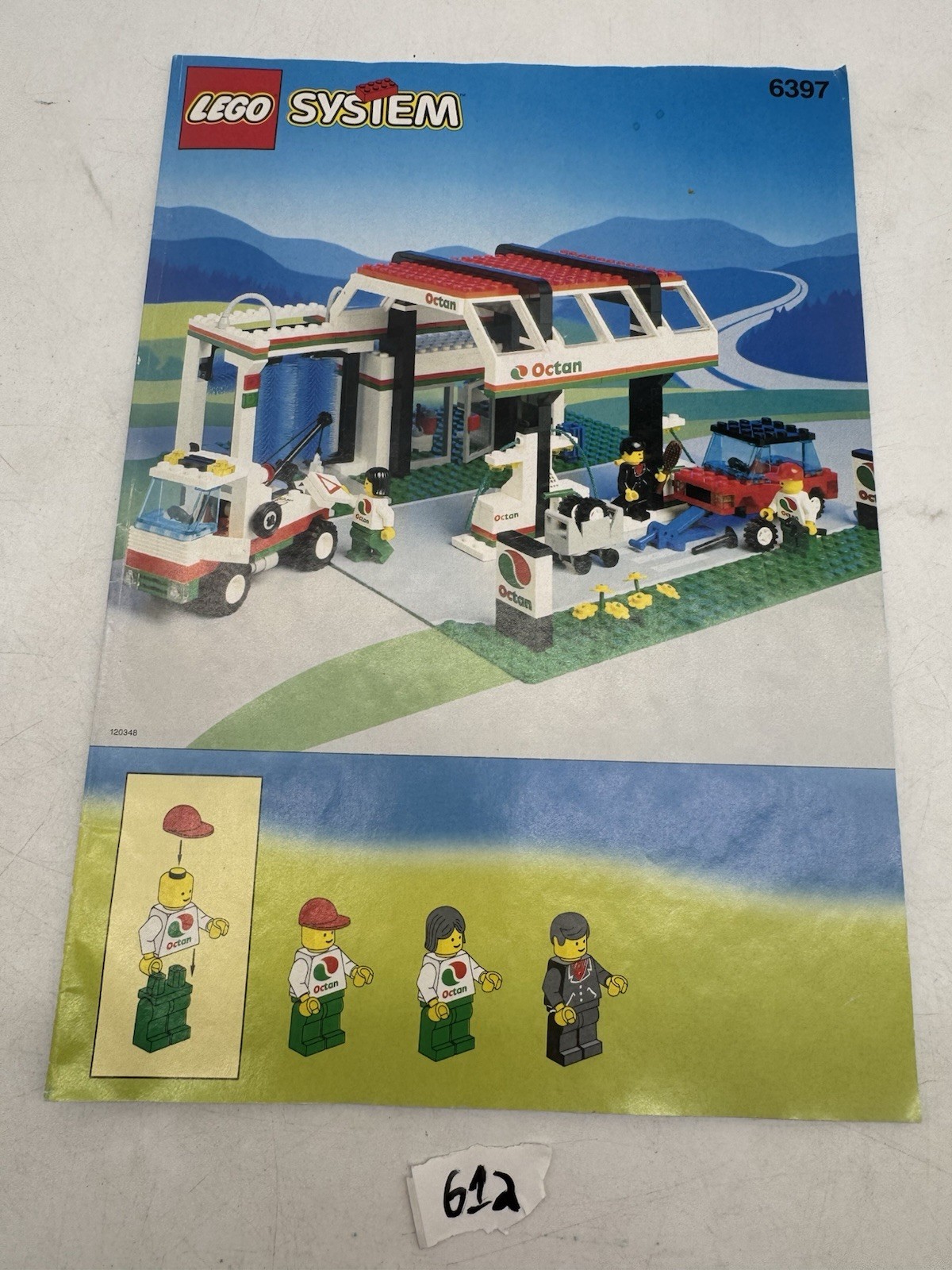 Lego System Set 6397 Octan Gas Pump N Wash Instruction Manual Only