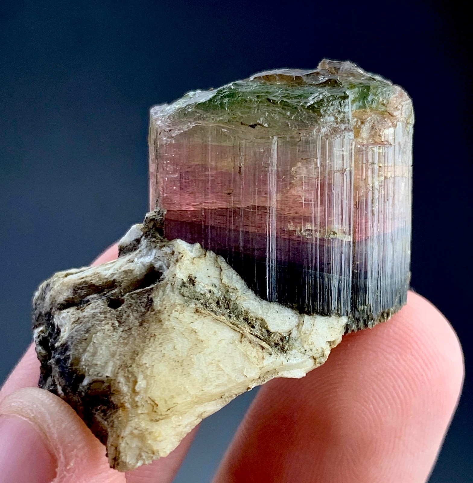 203 Carat Bi-Colour Tourmaline Crystal Specimen From Afghanistan 203 Carat Bi-Colour Tourmaline Crystal Specimen From Afghanistan