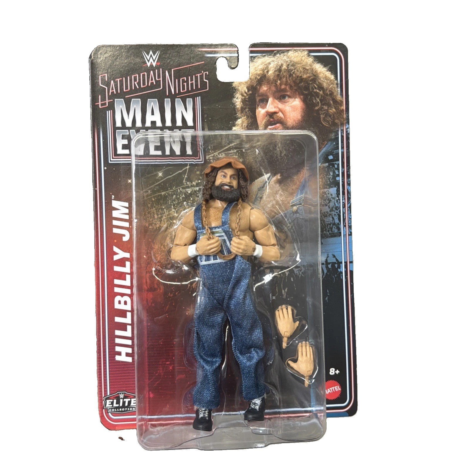 Mattel WWE Saturday Nights Main Event Hillbilly Jim Figure Elite Collection MOC Mattel WWE Saturday Nights Main Event Hillbilly Jim Figure Elite Collection MOC
