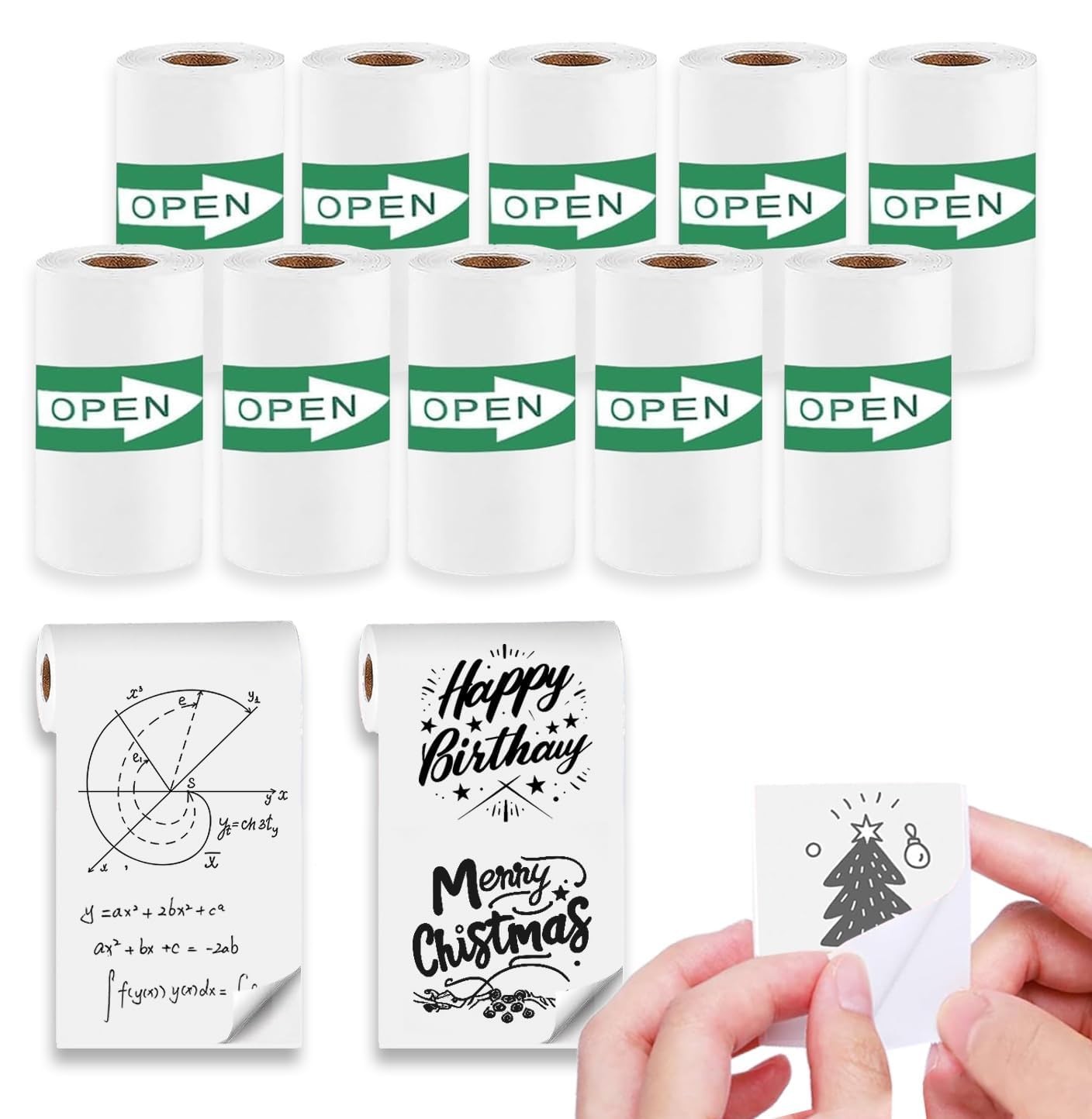 10 Rolls SelfAdhesive Thermal Paper, Glossy Thermal Printer Paper for Mini Po... 10 Rolls SelfAdhesive Thermal Paper, Glossy Thermal Printer Paper for Mini Po...