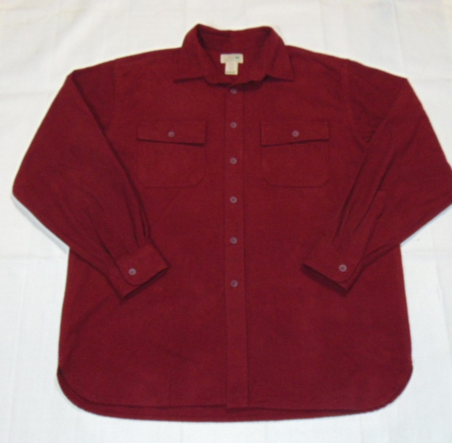 L.L. Bean 0 MT03 Men\'s L-REG Cotton Flannel Long Sleeve Button Shirt Large L.L. Bean 0 MT03 Men\'s L-REG Cotton Flannel Long Sleeve Button Shirt Large