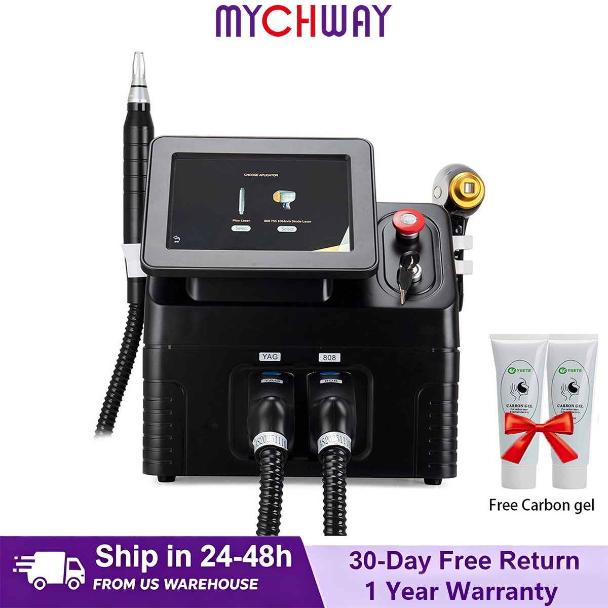2IN1 808nm Diode Laser Hair Removal Pico NG YAG Laser Tattoo Beauty Machine 110V 2IN1 808nm Diode Laser Hair Removal Pico NG YAG Laser Tattoo Beauty Machine 110V