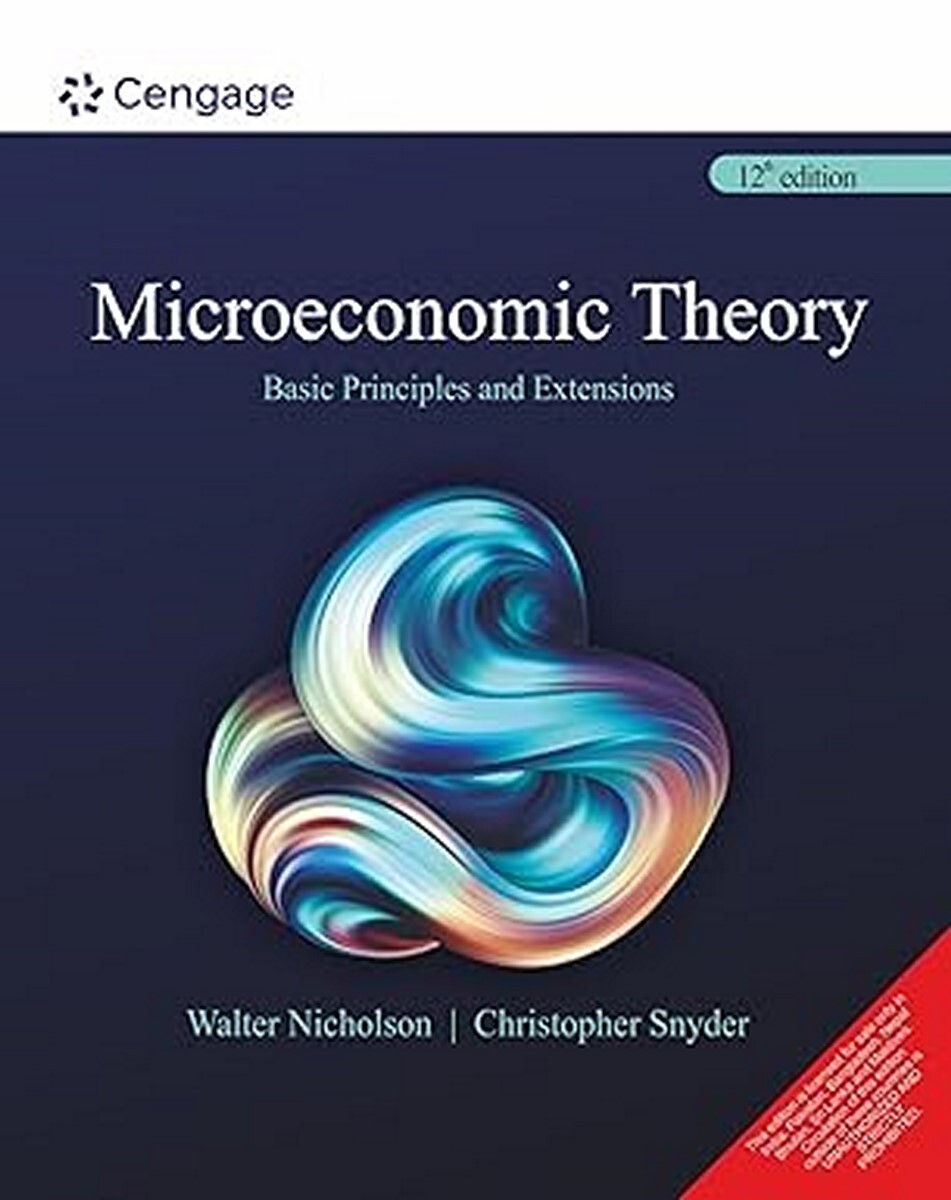 Microeconomic Theory: Basic Principles by Walter 12th INTL ED9789386668059 Microeconomic Theory: Basic Principles by Walter 12th INTL ED9789386668059
