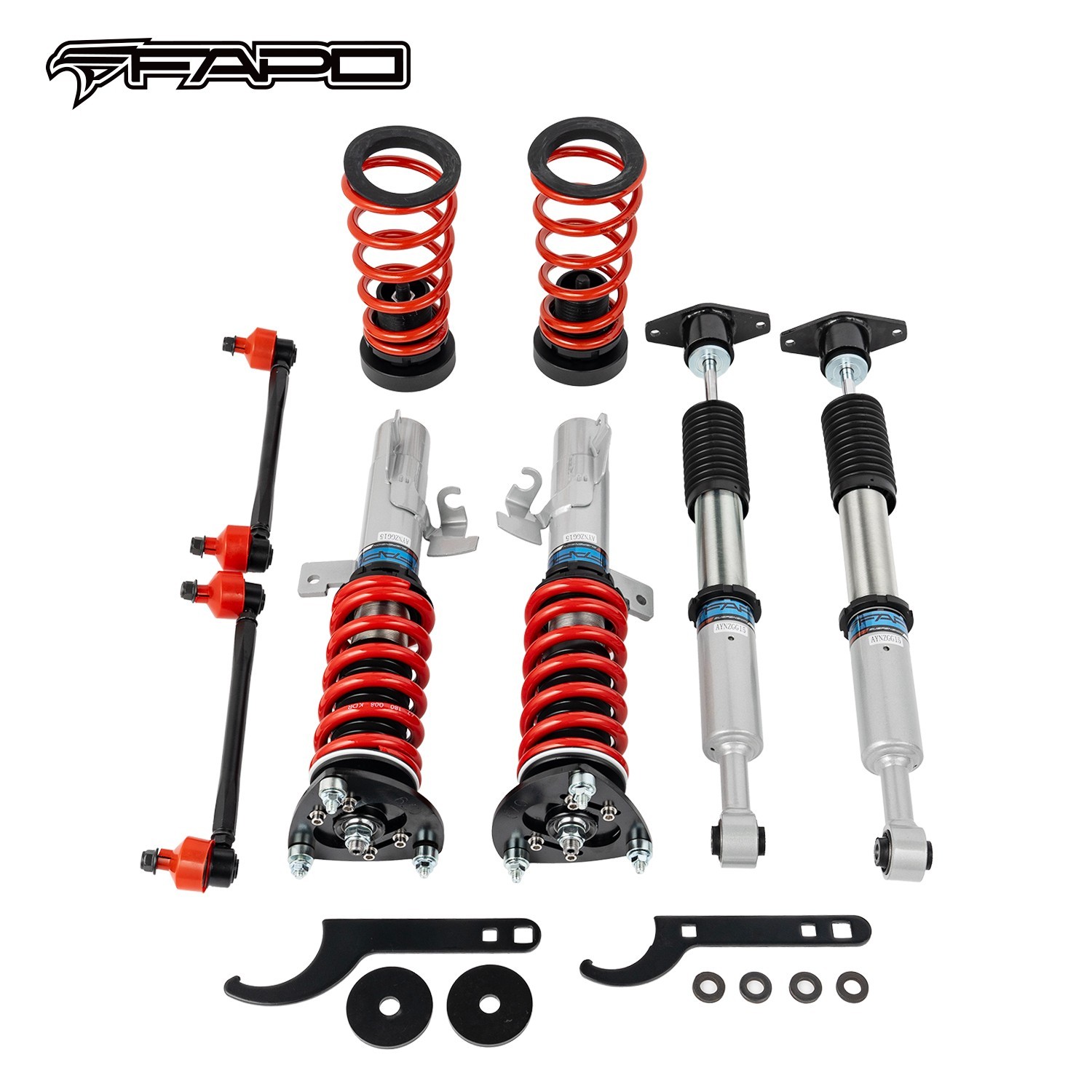 FAPO Coilovers for 03-13 Mazda 3 07-14 Ford Focus - Height Adjustable Lowering