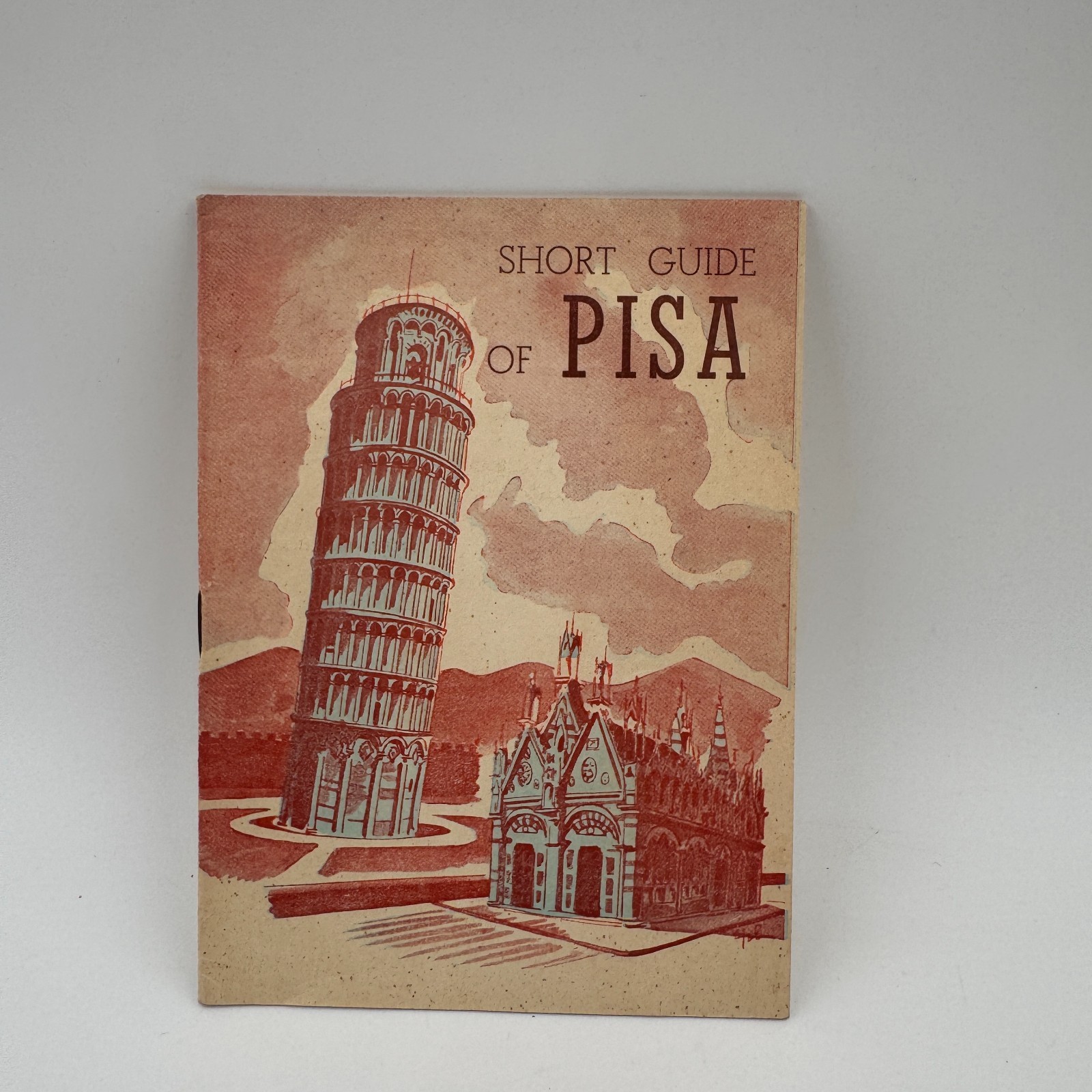 1950s Short guide of Pisa Booklet Travel Souvenir Brochure Leaning Tower