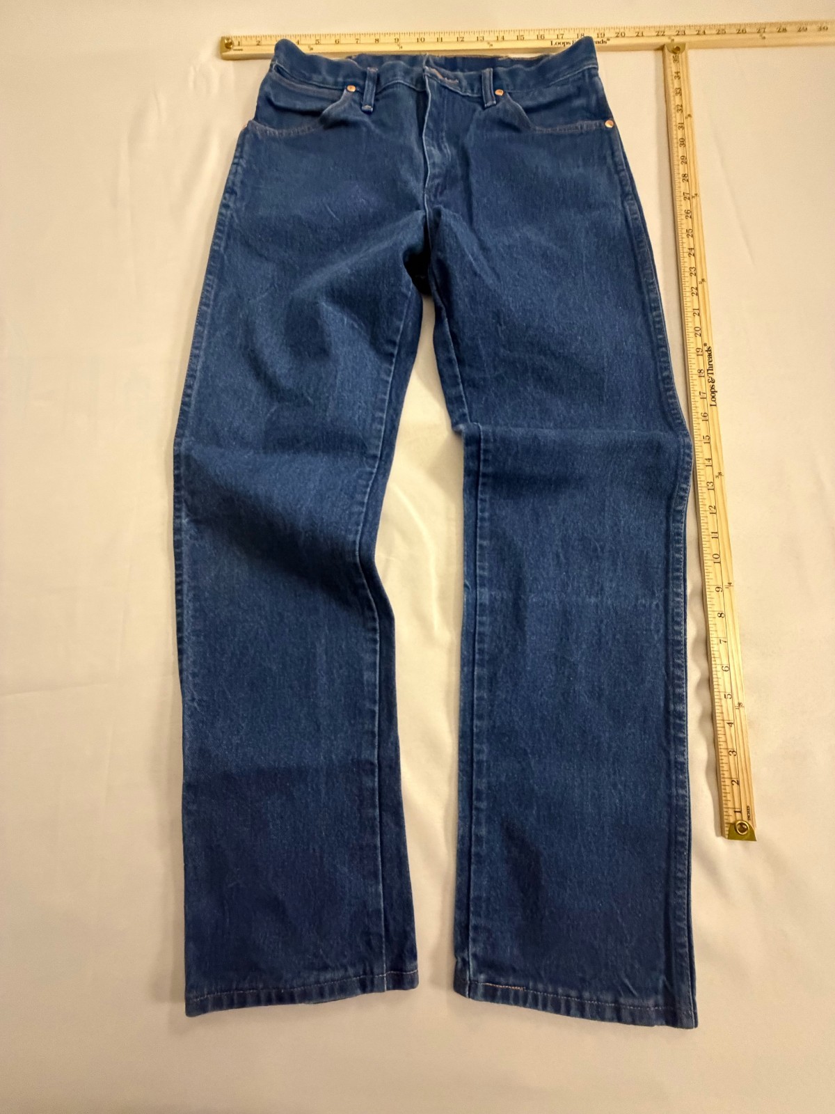 Vintage Wrangler 13MWZ Cowboy Cut Jeans Men 32x32 Dark Denim Mexico Vintage Wrangler 13MWZ Cowboy Cut Jeans Men 32x32 Dark Denim Mexico