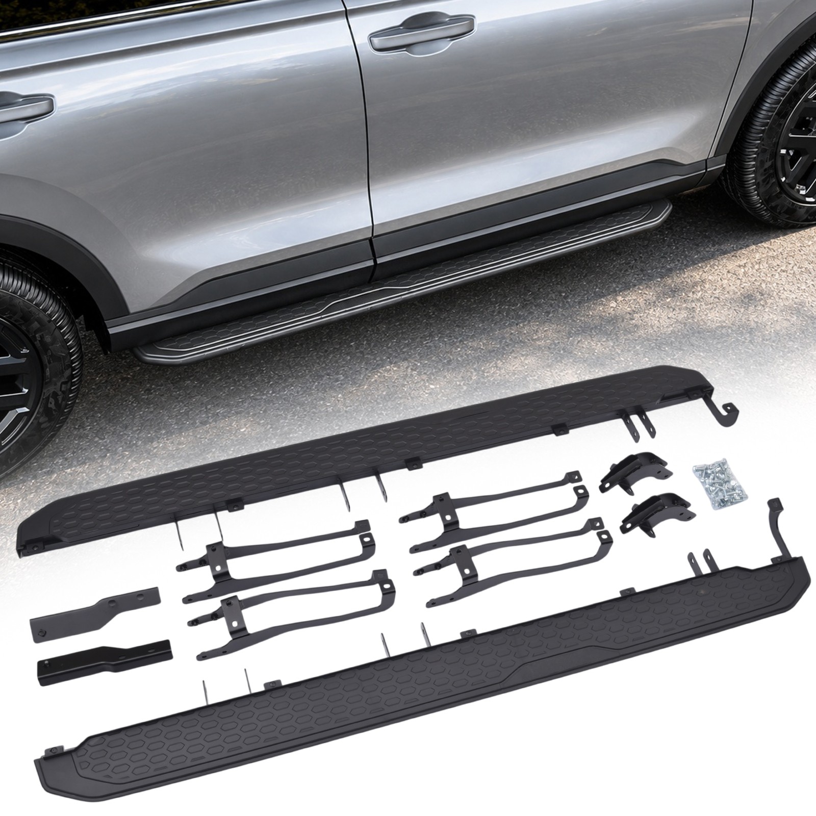 450LBS Running Boards Side Steps For 2023 2024 2025 2026 HONDA CR-V CRV Black