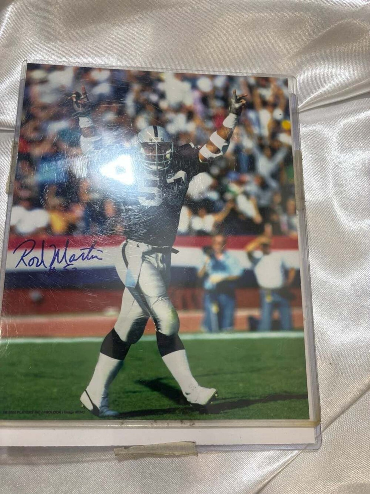 Rod Martin Autographed 8x10 Oakland Raiders Photo with COA Rod Martin Autographed 8x10 Oakland Raiders Photo with COA