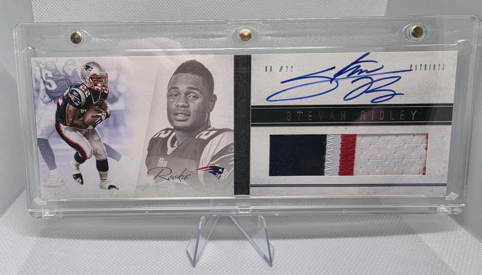 2011 Panini Playbook - Rookie Booklet Stevan Ridley #131 Platinum RPA Patriots 2011 Panini Playbook - Rookie Booklet Stevan Ridley #131 Platinum RPA Patriots