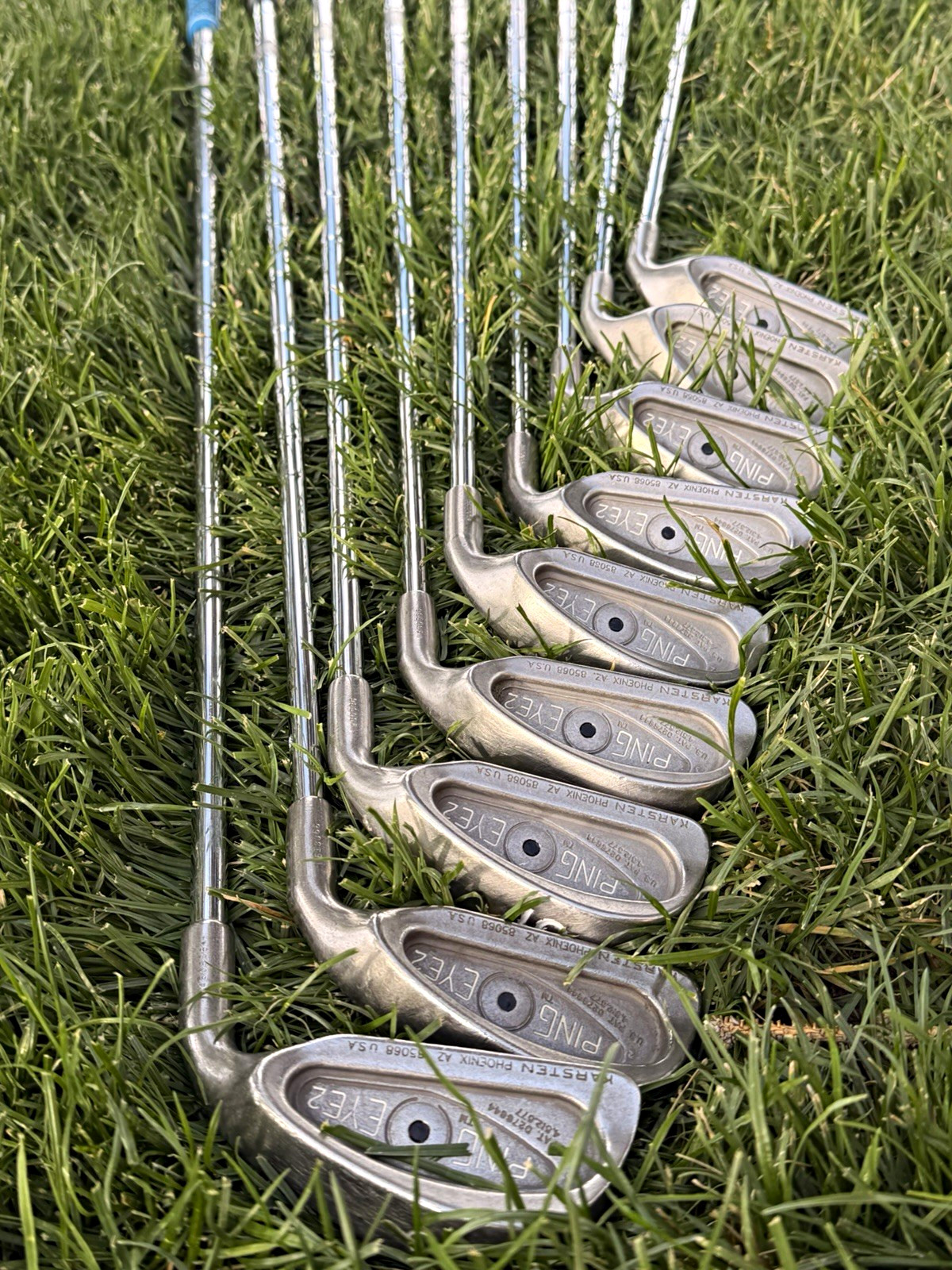 Ping Eye2 Black Dot Iron Set 3-9, W, S RH Steel Shaft Stiff Flex ZZ Lite Shafts Ping Eye2 Black Dot Iron Set 3-9, W, S RH Steel Shaft Stiff Flex ZZ Lite Shafts