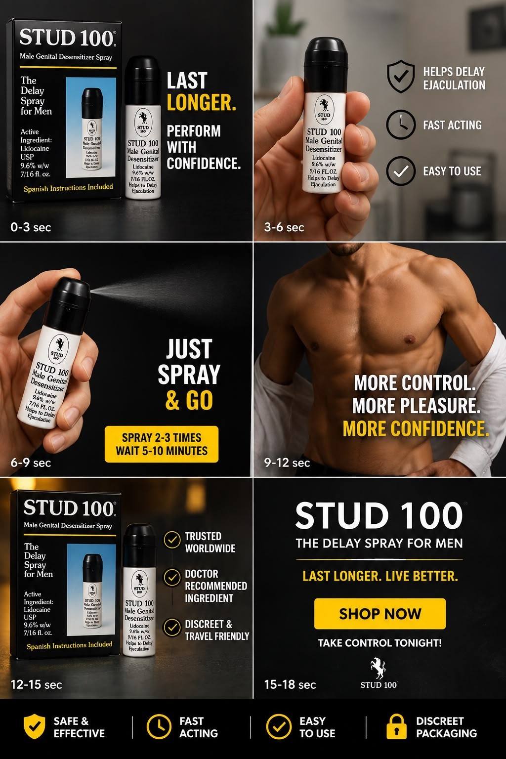 (1) Super Stud Male Genital Desensitizer delay prolong men (1) Super Stud Male Genital Desensitizer delay prolong men