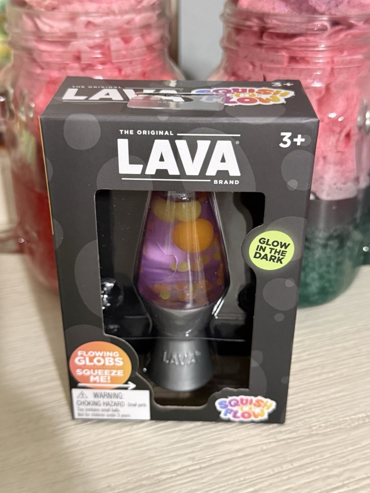 Schylling Lava Lamp Squish N Flow Squishy Like Needoh Glow In Dark Purple New Schylling Lava Lamp Squish N Flow Squishy Like Needoh Glow In Dark Purple New