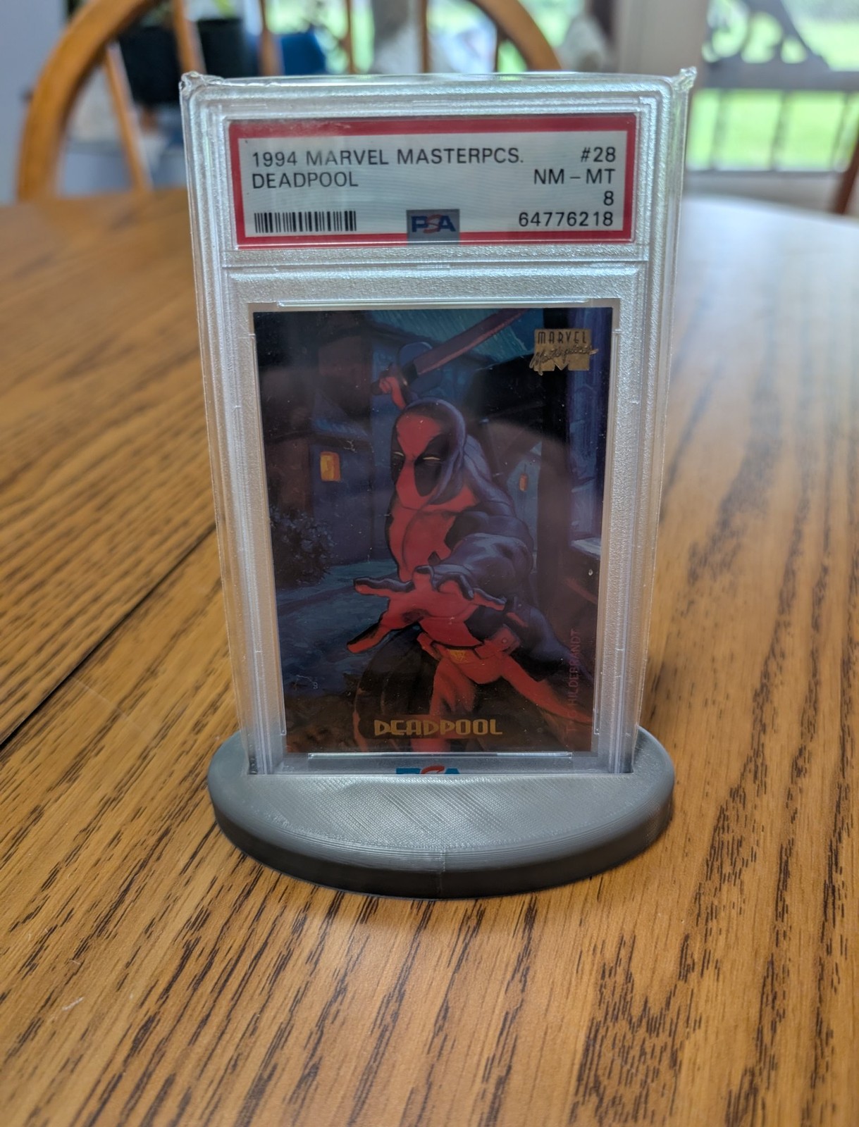 1994 Marvel Masterpieces Deadpool #28 PSA 8 NM-MT Trading Card 1994 Marvel Masterpieces Deadpool #28 PSA 8 NM-MT Trading Card