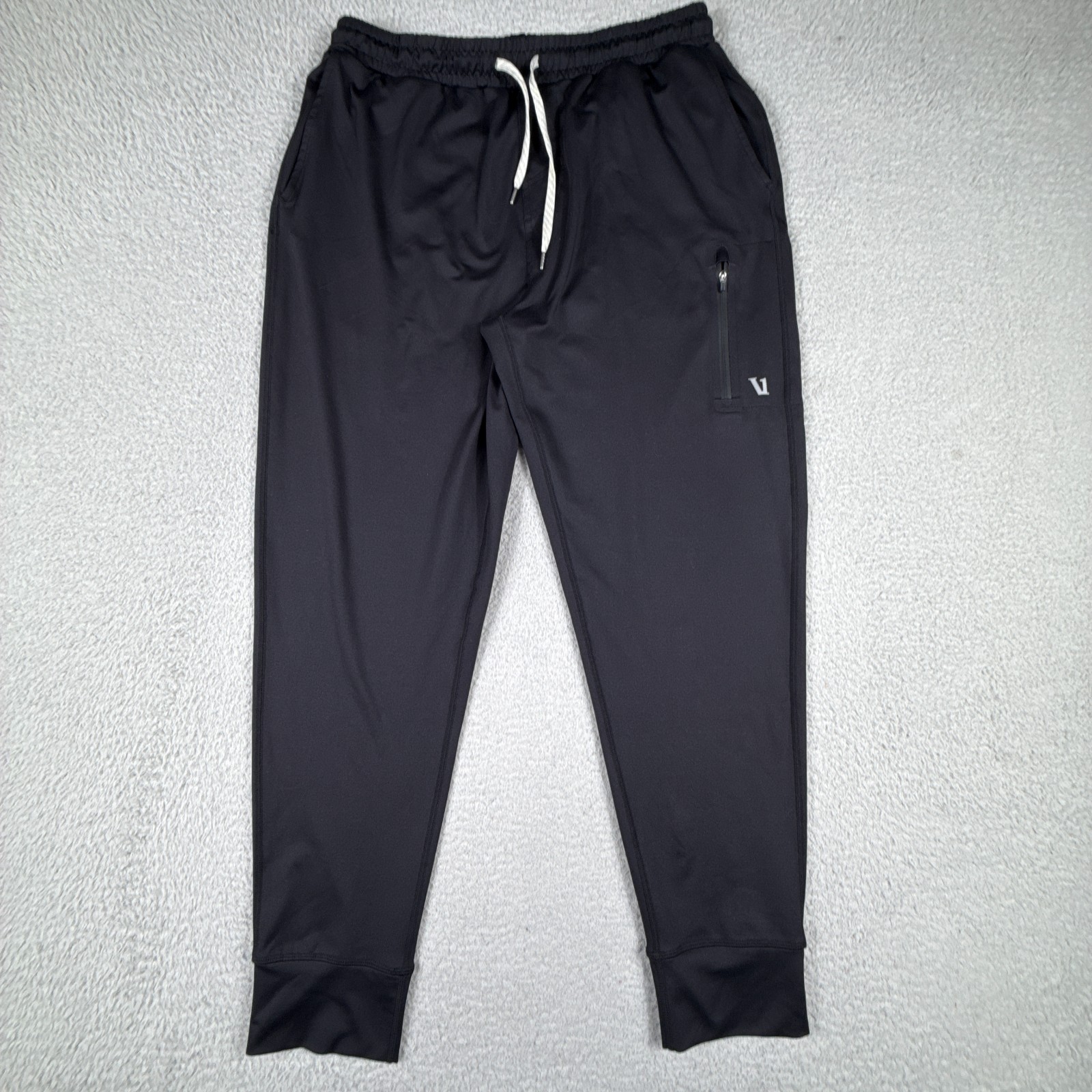 Vuori Pants Mens Large Black Jogger Sunday Performance Stretch Zipper Pockets Vuori Pants Mens Large Black Jogger Sunday Performance Stretch Zipper Pockets