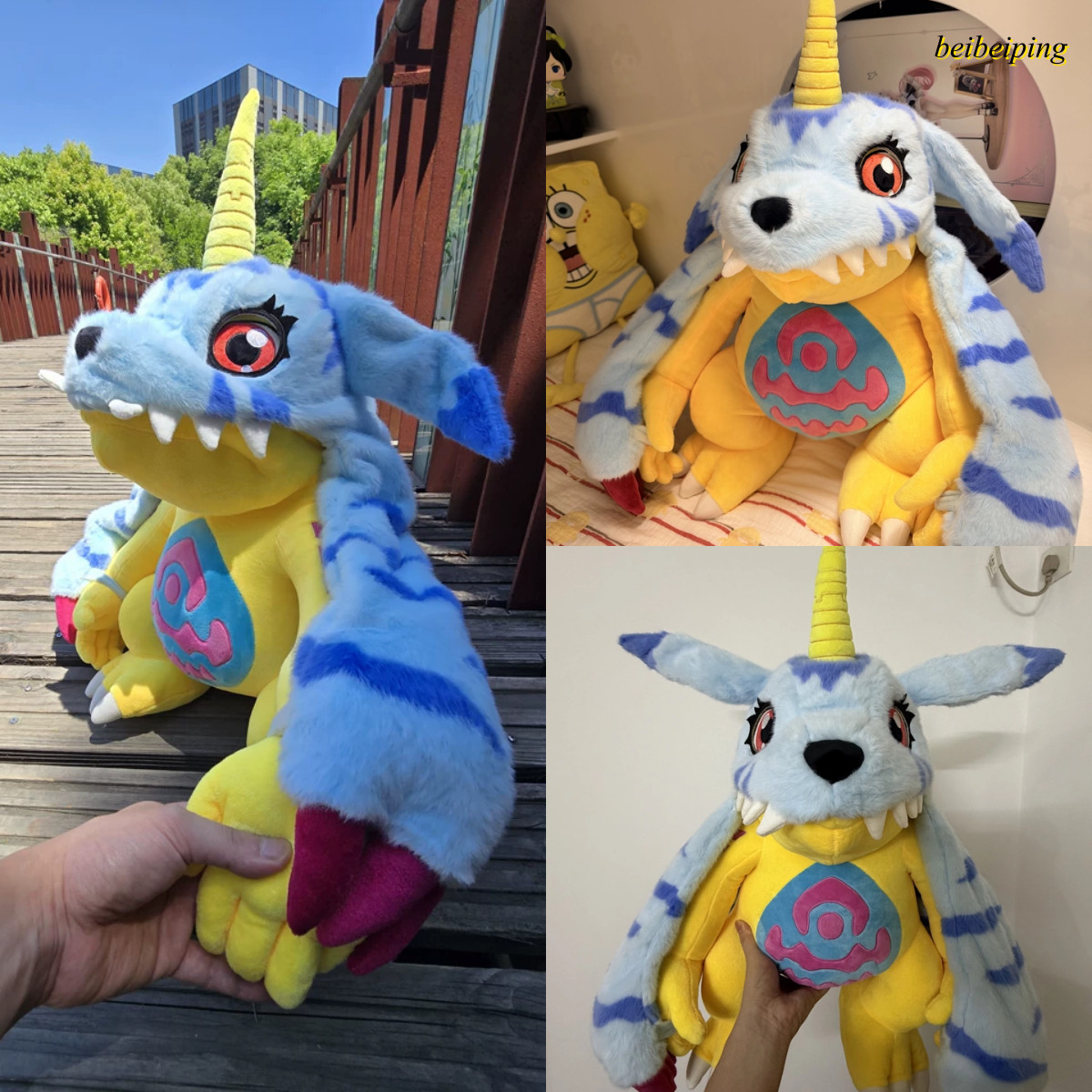 50cm Anime Digimon Gabumon Plush Doll Stuffed Toys Plushie Pillow Toy Xmas Gift 50cm Anime Digimon Gabumon Plush Doll Stuffed Toys Plushie Pillow Toy Xmas Gift