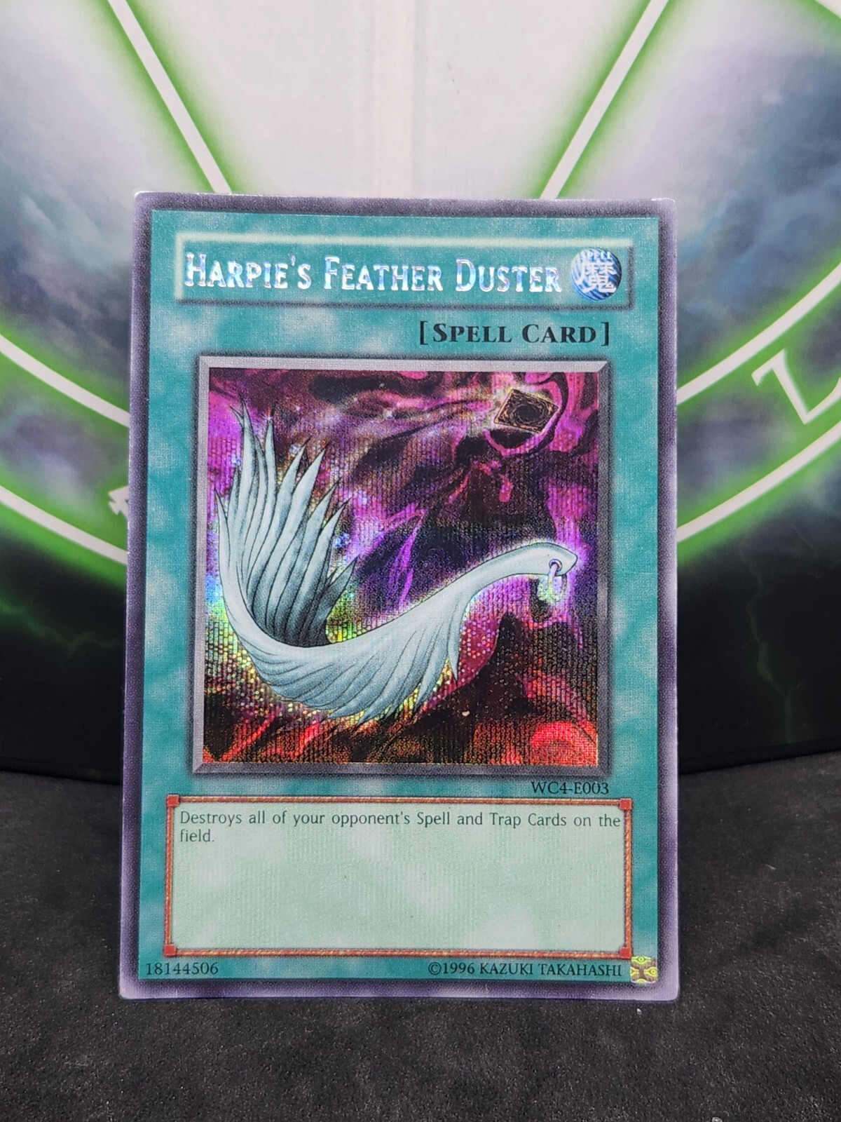 Yugioh Harpie\'s Feather Duster WC4-EN003 Secret Rare LP Yugioh Harpie\'s Feather Duster WC4-EN003 Secret Rare LP