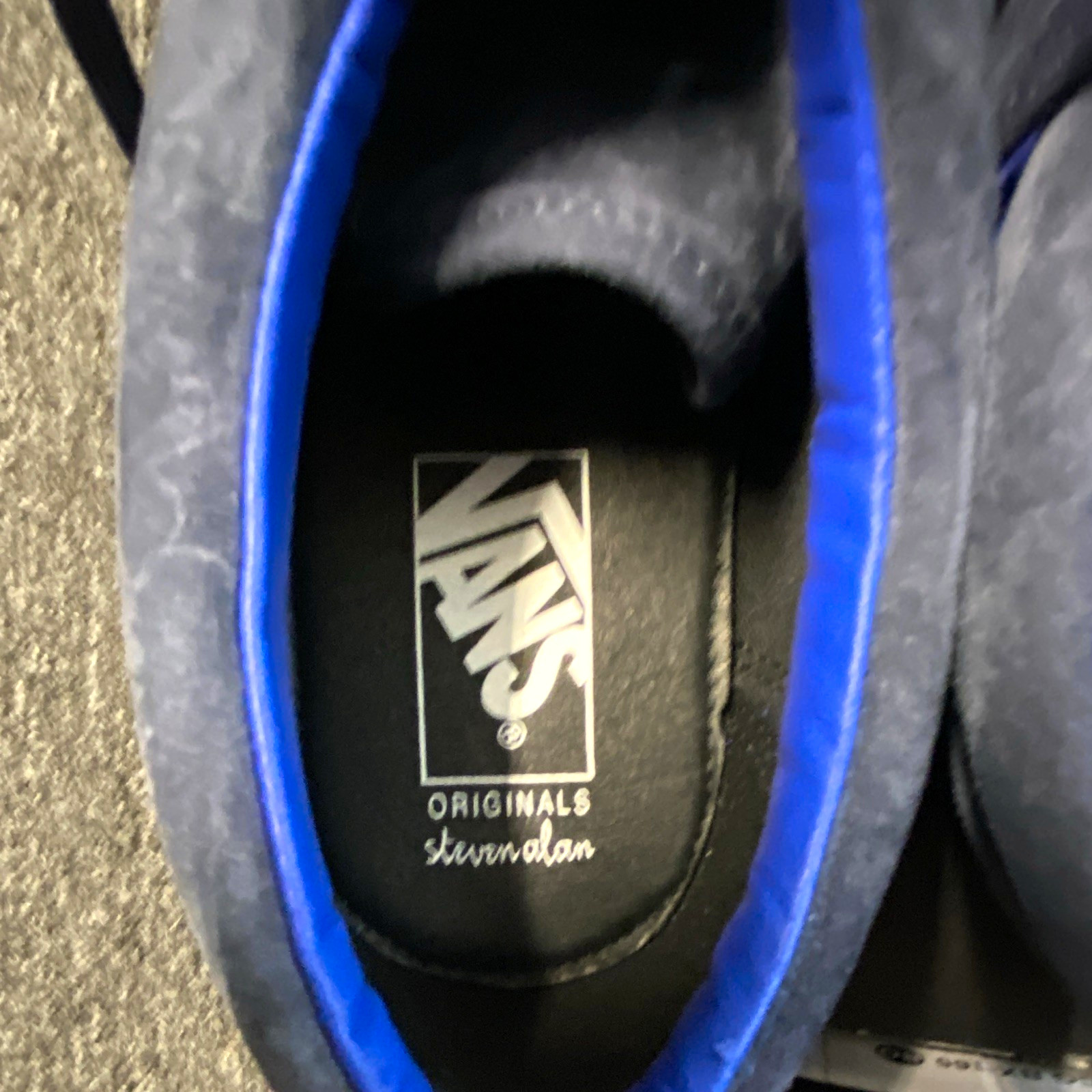 VANS OG Style 36 LX x Steven Alan Blue/Black Suede Lace-Up Sneaker US 12 VANS OG Style 36 LX x Steven Alan Blue/Black Suede Lace-Up Sneaker US 12