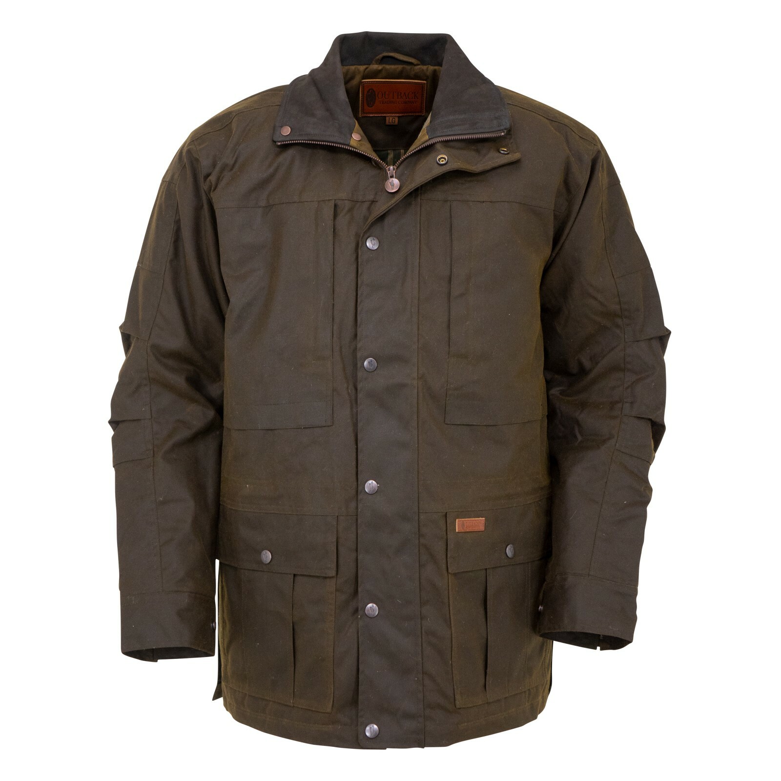 Outback Trading Company® Men's Deer Hunter Brown Oilskin Jacket 2180-BNZ