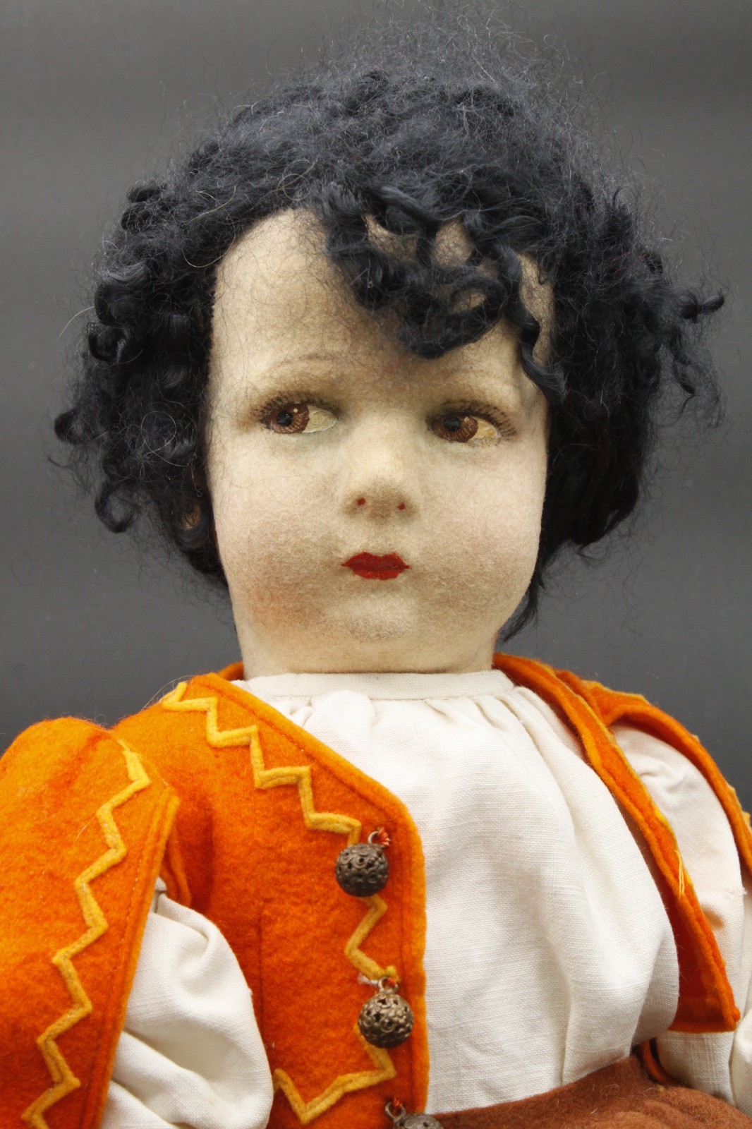 Rare Antique 1930 Italian Lenci 19” Sardinia 300 Series Doll Cloth Felt Italy Rare Antique 1930 Italian Lenci 19” Sardinia 300 Series Doll Cloth Felt Italy