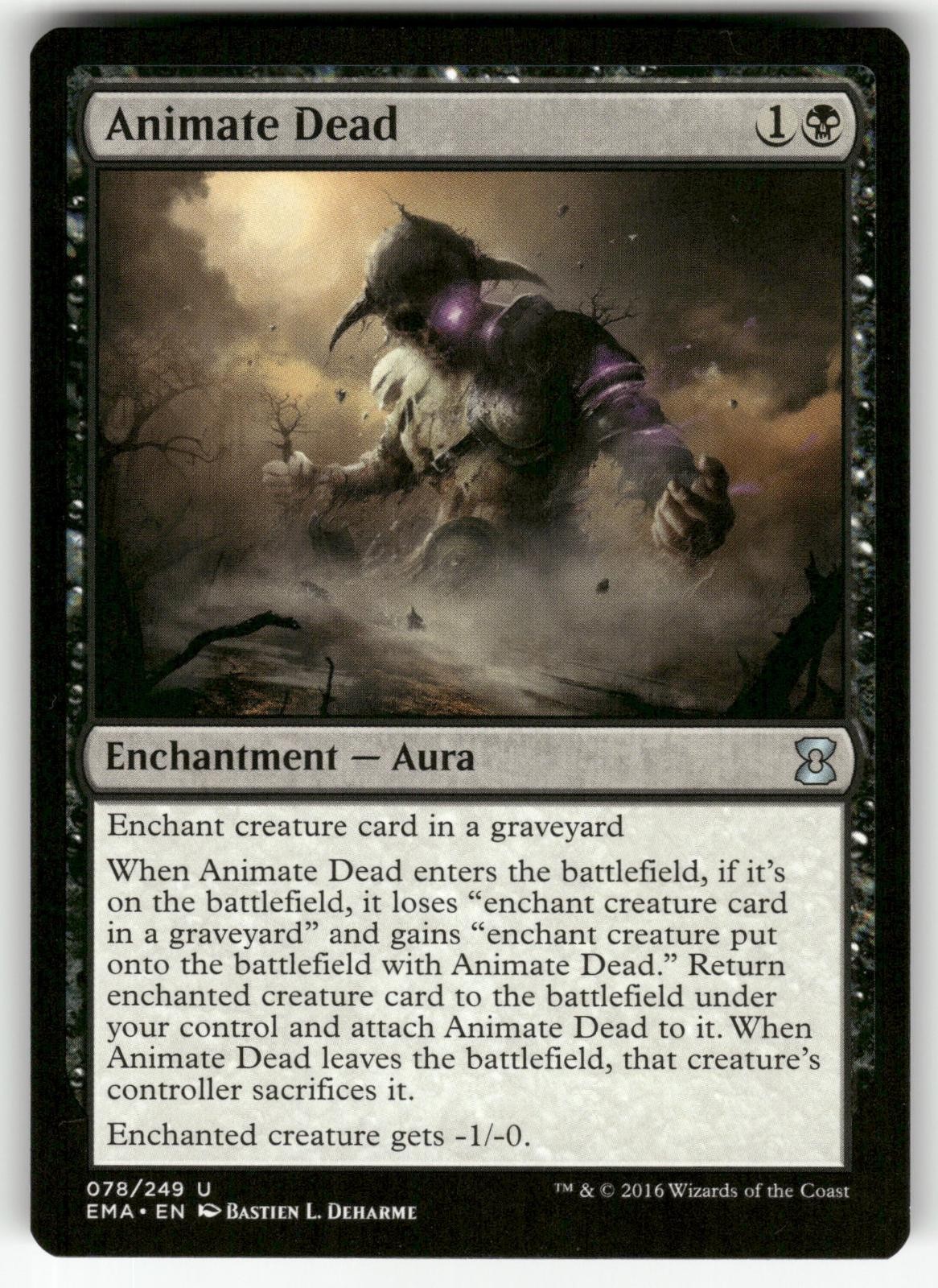 Animate Dead 78 Eternal Masters Magic: The Gathering Near Mint Animate Dead 78 Eternal Masters Magic: The Gathering Near Mint