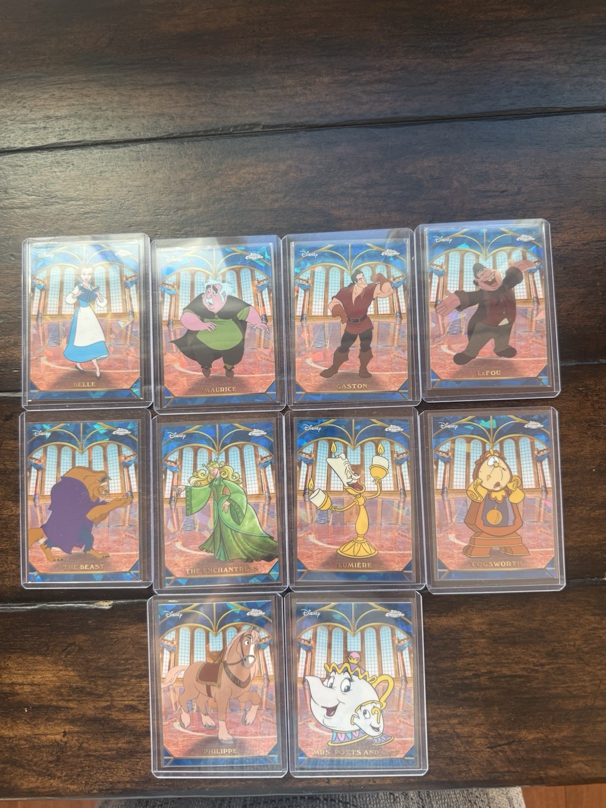 2026 Disney Topps Chrome Sapphire Beauty And The Beast 35th Anniversary COMPLETE
