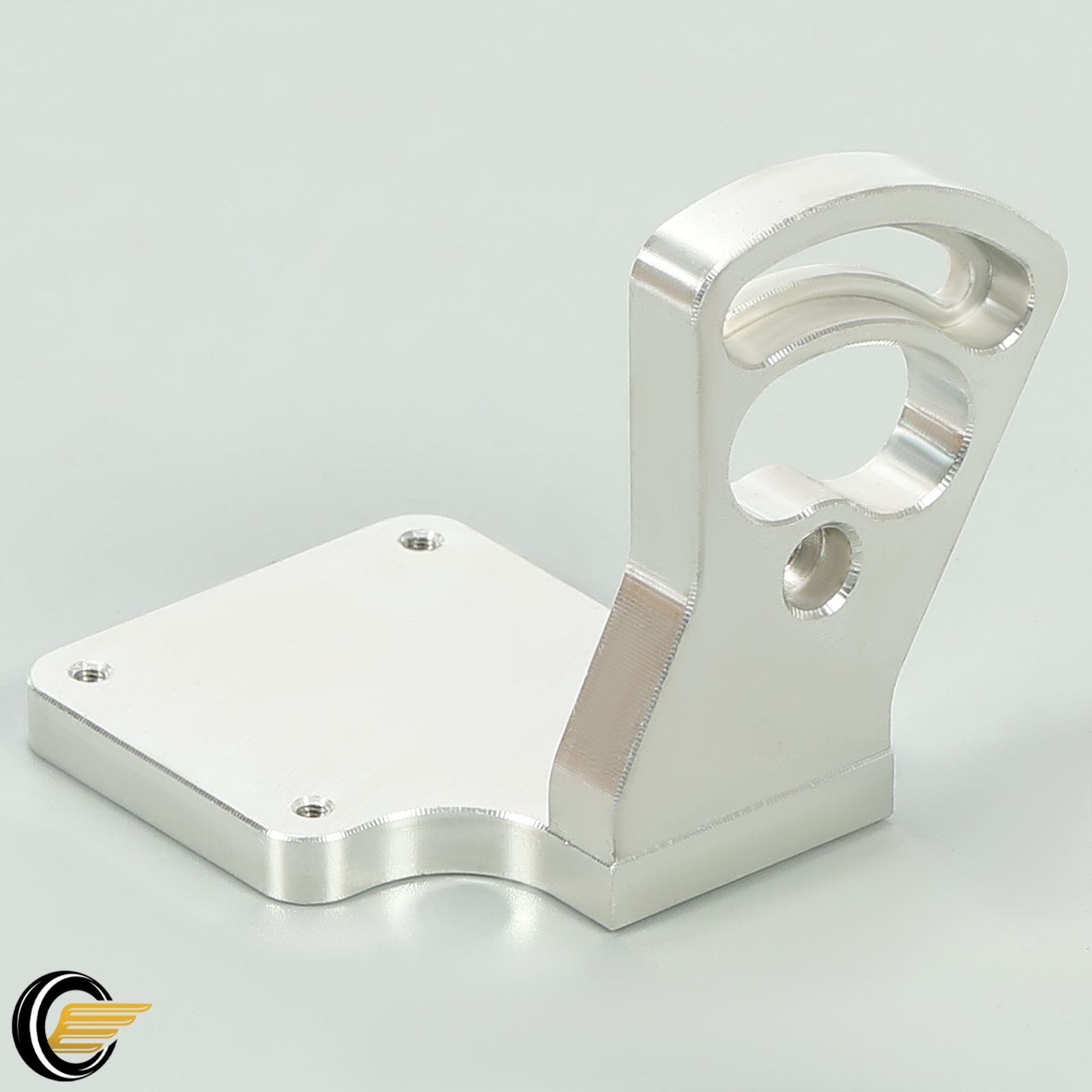 Brushless Conversion Motor Mount For Traxxas Revo 2.5/3.3 To E Aluminum Silvery