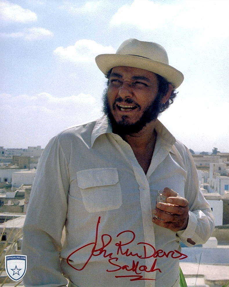 Signed John Rhys Davies Raiders of the Lost Ark Sallah 8x10 w/ Official Pix COA
