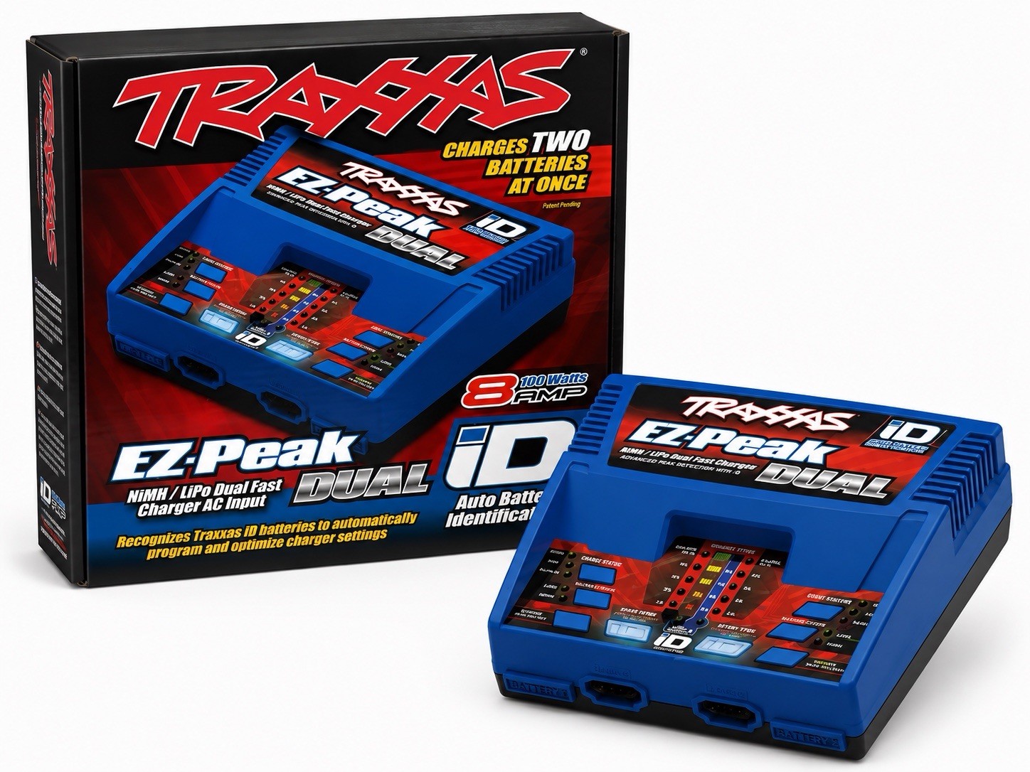 Traxxas 2972 EZ-Peak DUAL Output Auto-iD LiPo NiMH NiCad Charger(NEW)
