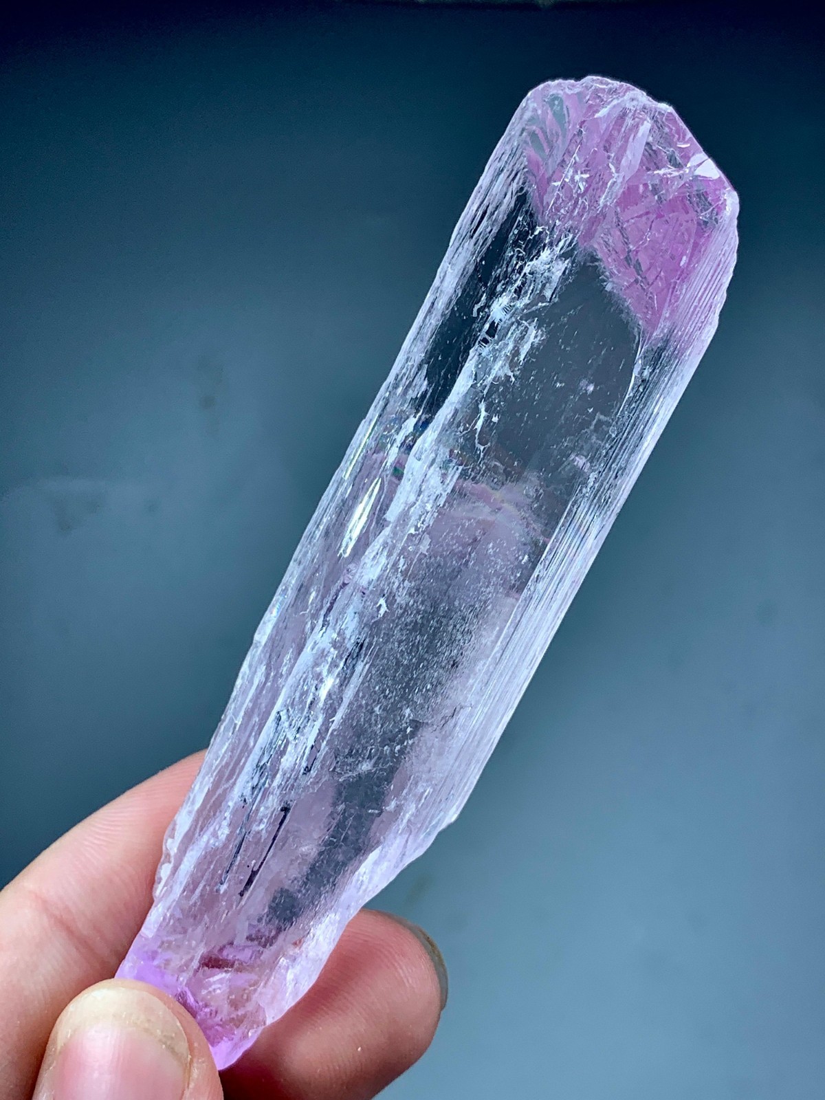 369 Carat Pink Kunzite Crystal from Afghanistan 369 Carat Pink Kunzite Crystal from Afghanistan